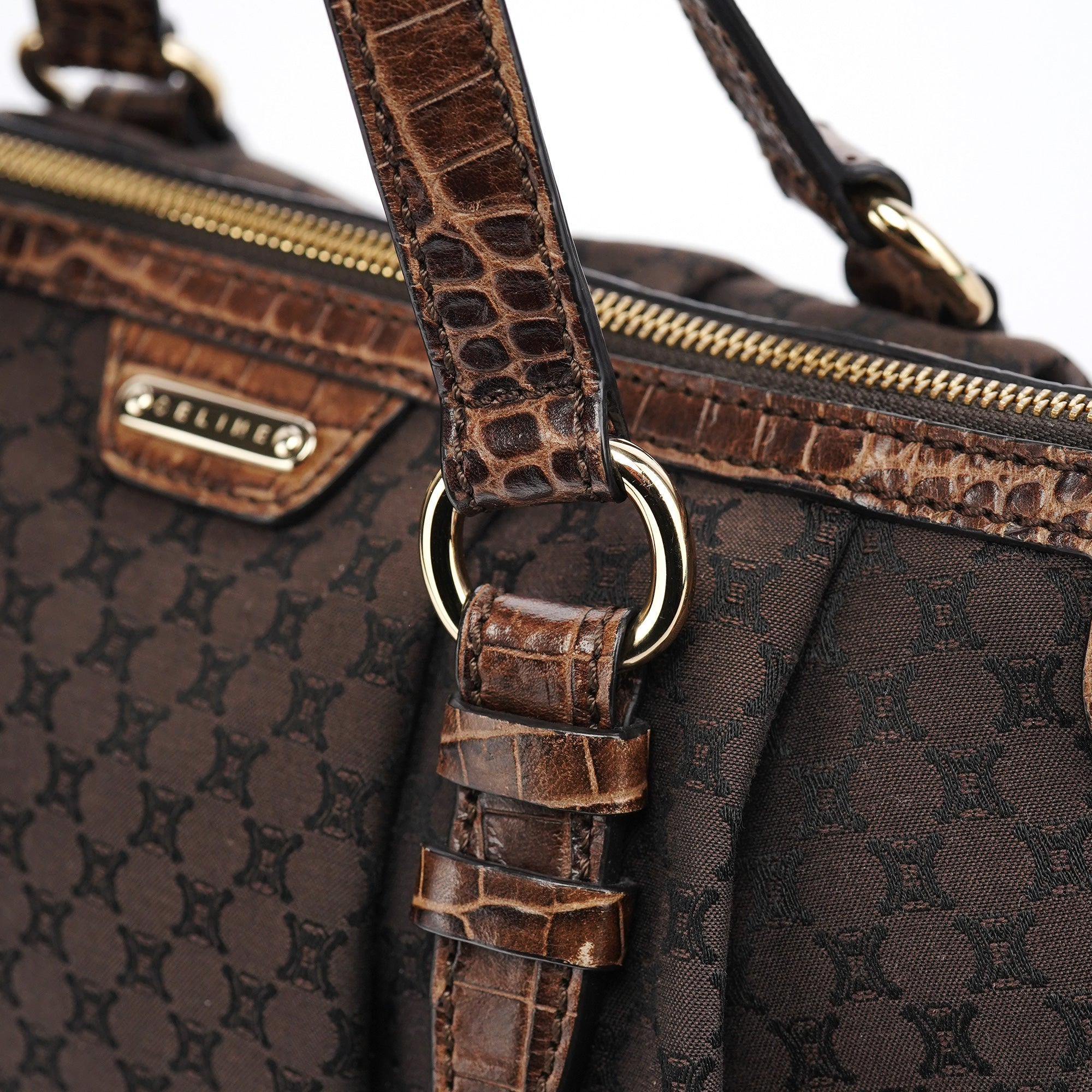 Brown Macadam Monogram Tote Bag