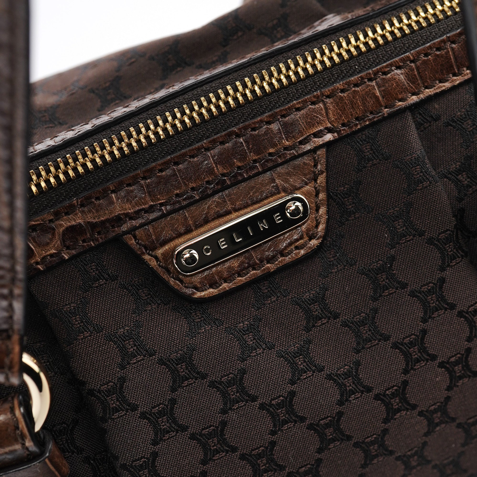 Brown Macadam Monogram Tote Bag