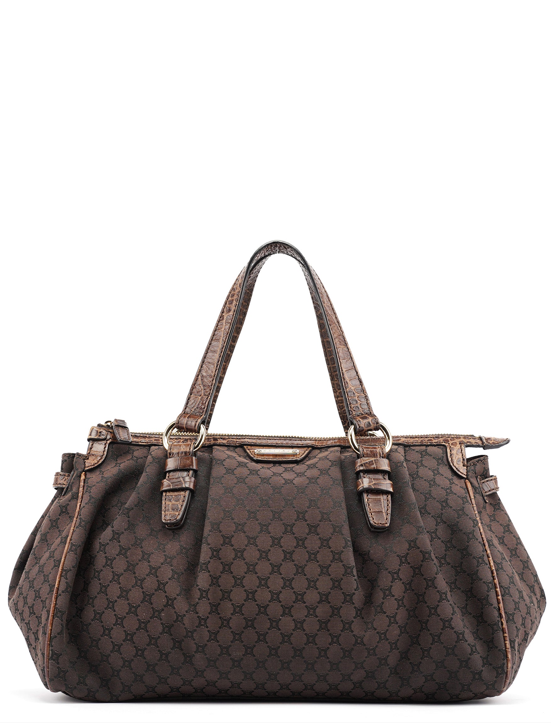 Brown Macadam Monogram Tote Bag