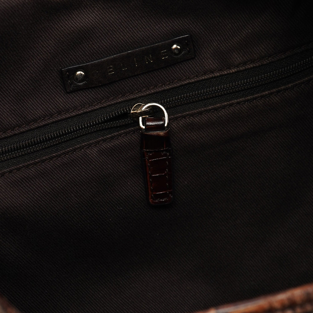 Brown Macadam Shoulder Bag