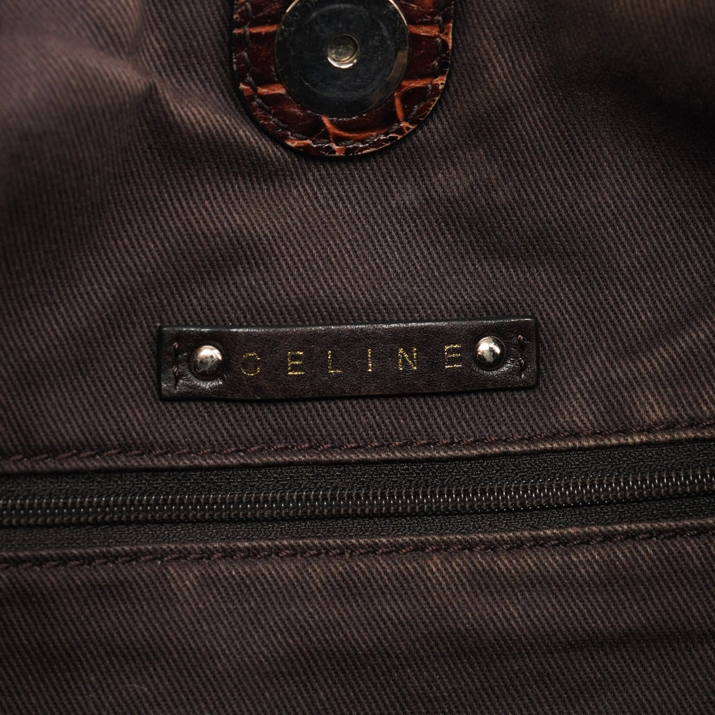 Brown Macadam Shoulder Bag