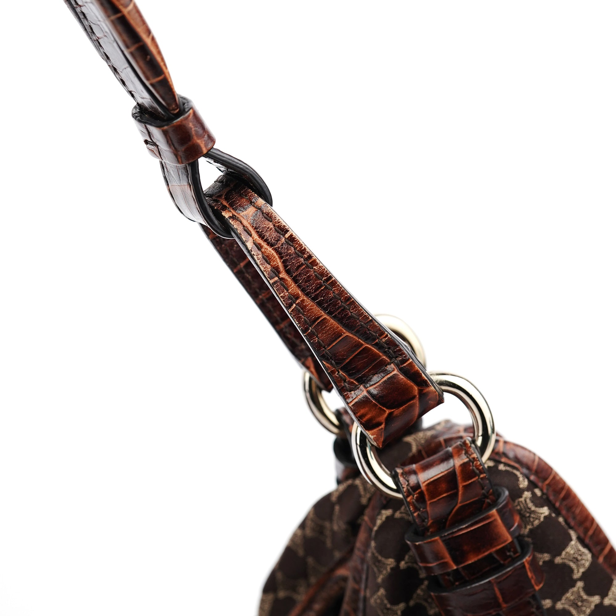 Brown Macadam Shoulder Bag