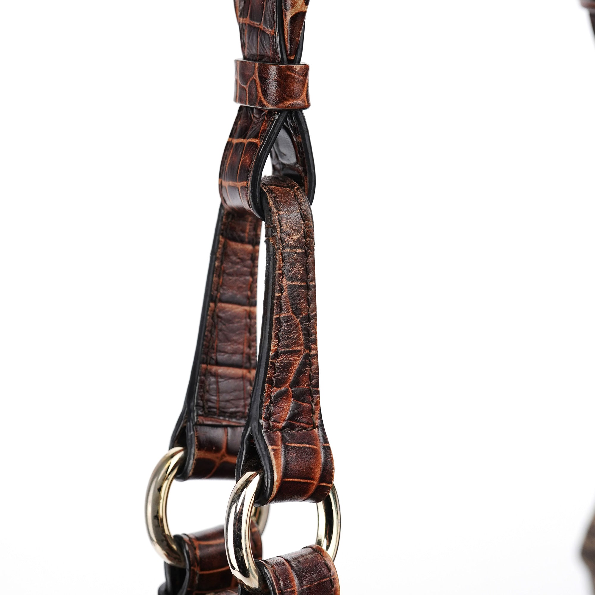 Brown Macadam Shoulder Bag