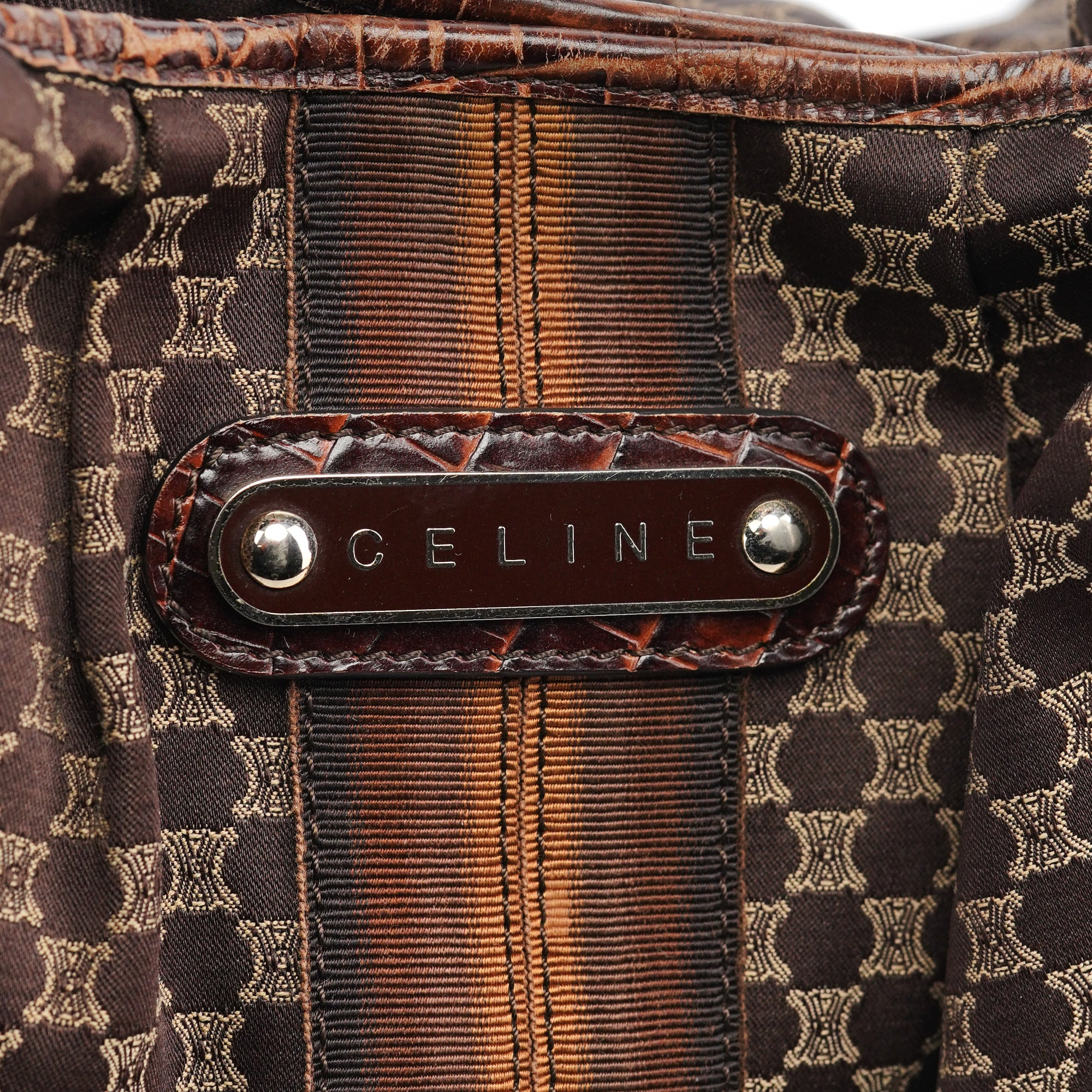 Brown Macadam Shoulder Bag