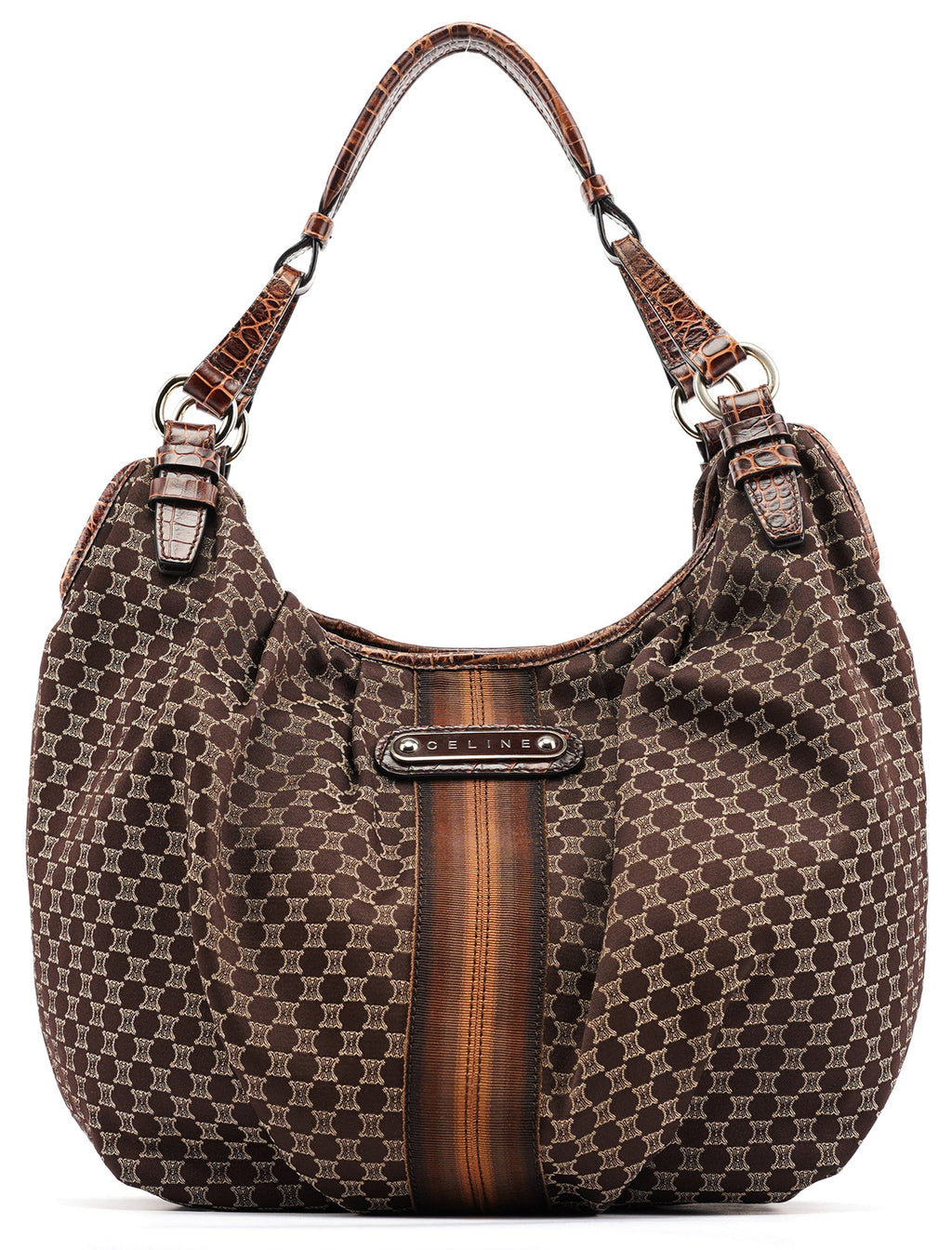Brown Macadam Shoulder Bag