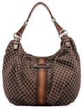 Brown Macadam Shoulder Bag