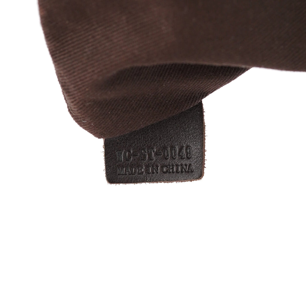 Brown Monogram Croc Embossed 2-Way Bag
