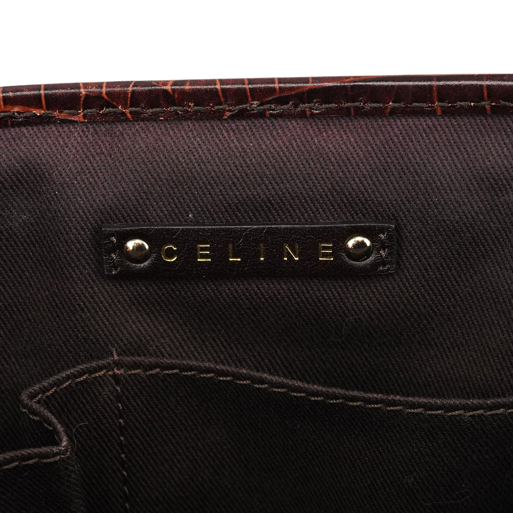 Brown Monogram Leather Boogie Tote Bag