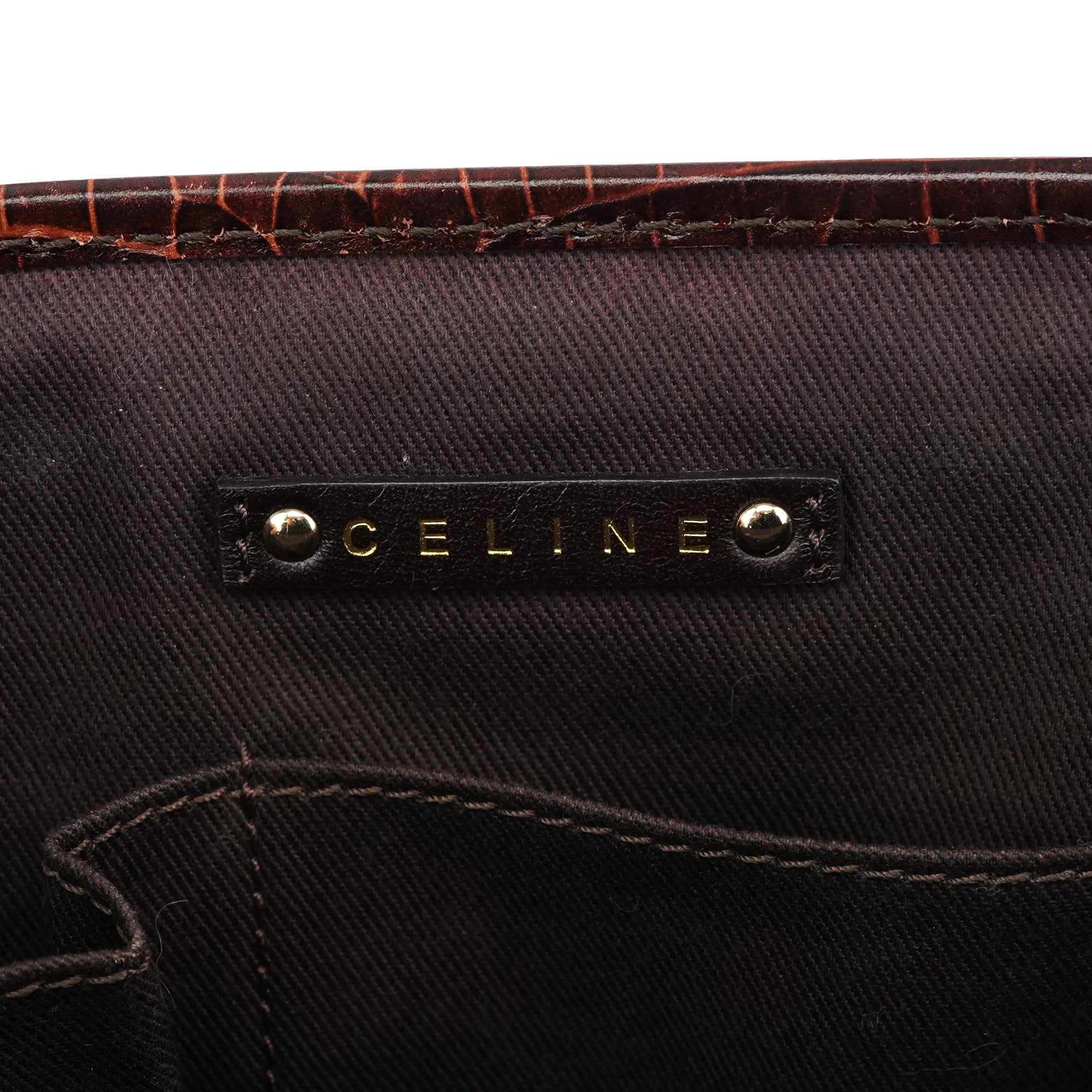 Brown Monogram Leather Boogie Tote Bag