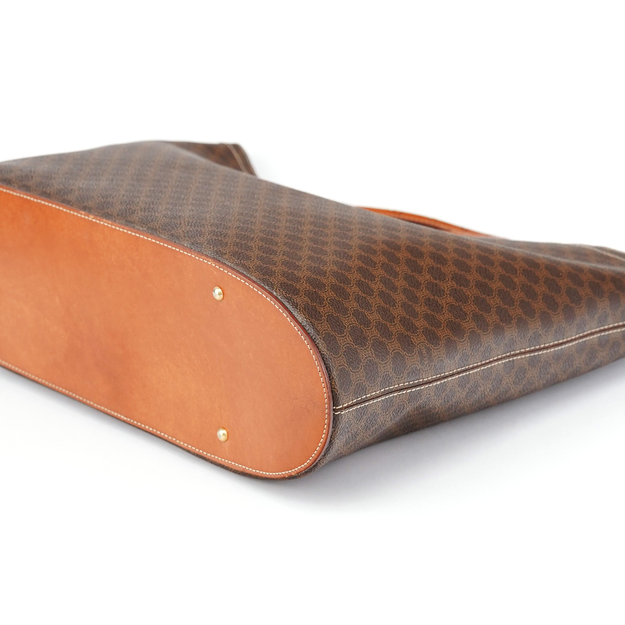 Brown Monogram Round Handle Bag
