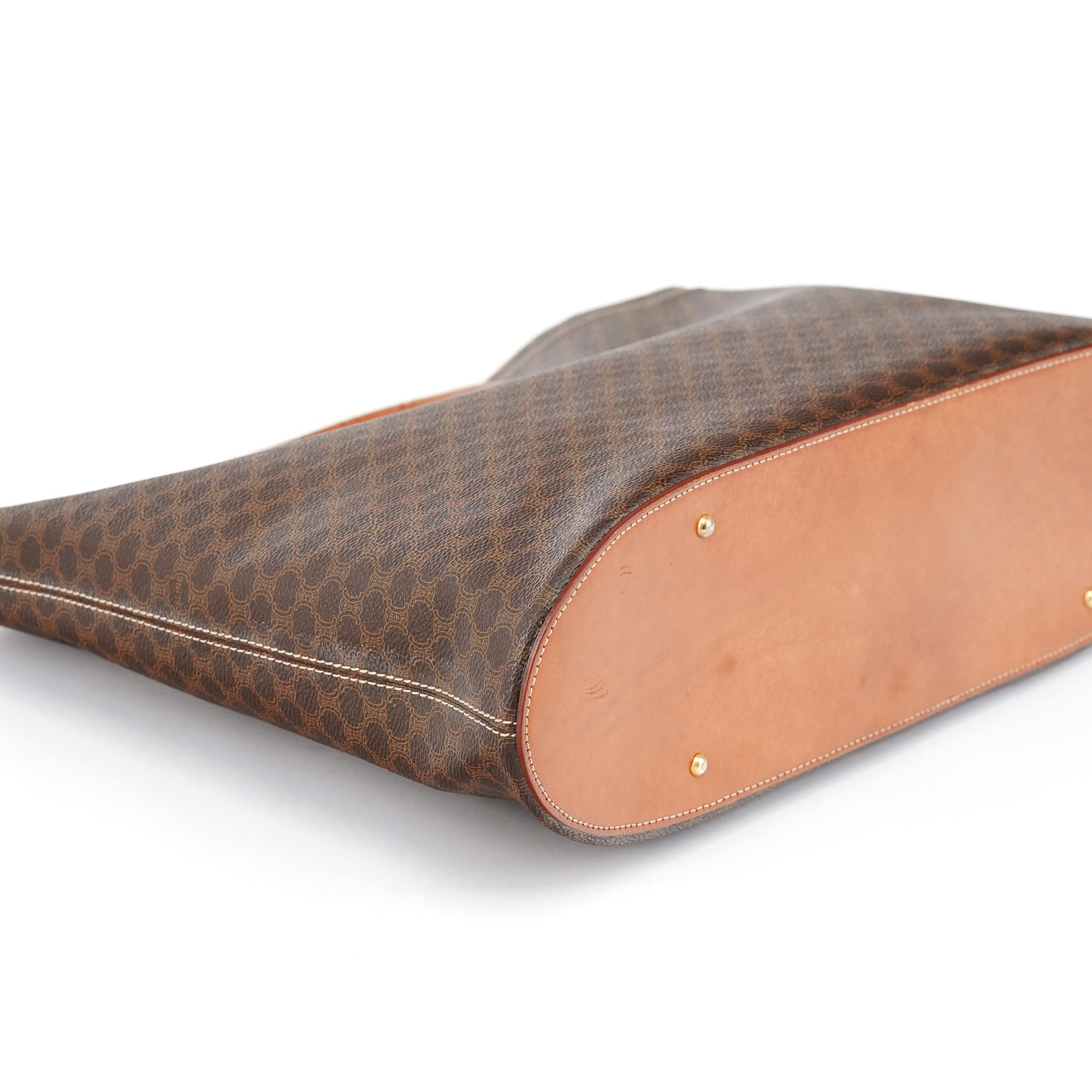 Brown Monogram Round Handle Bag