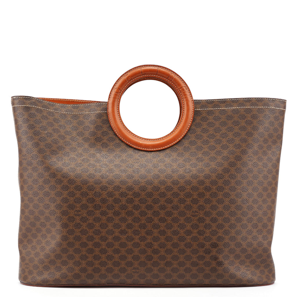 Brown Monogram Round Handle Bag
