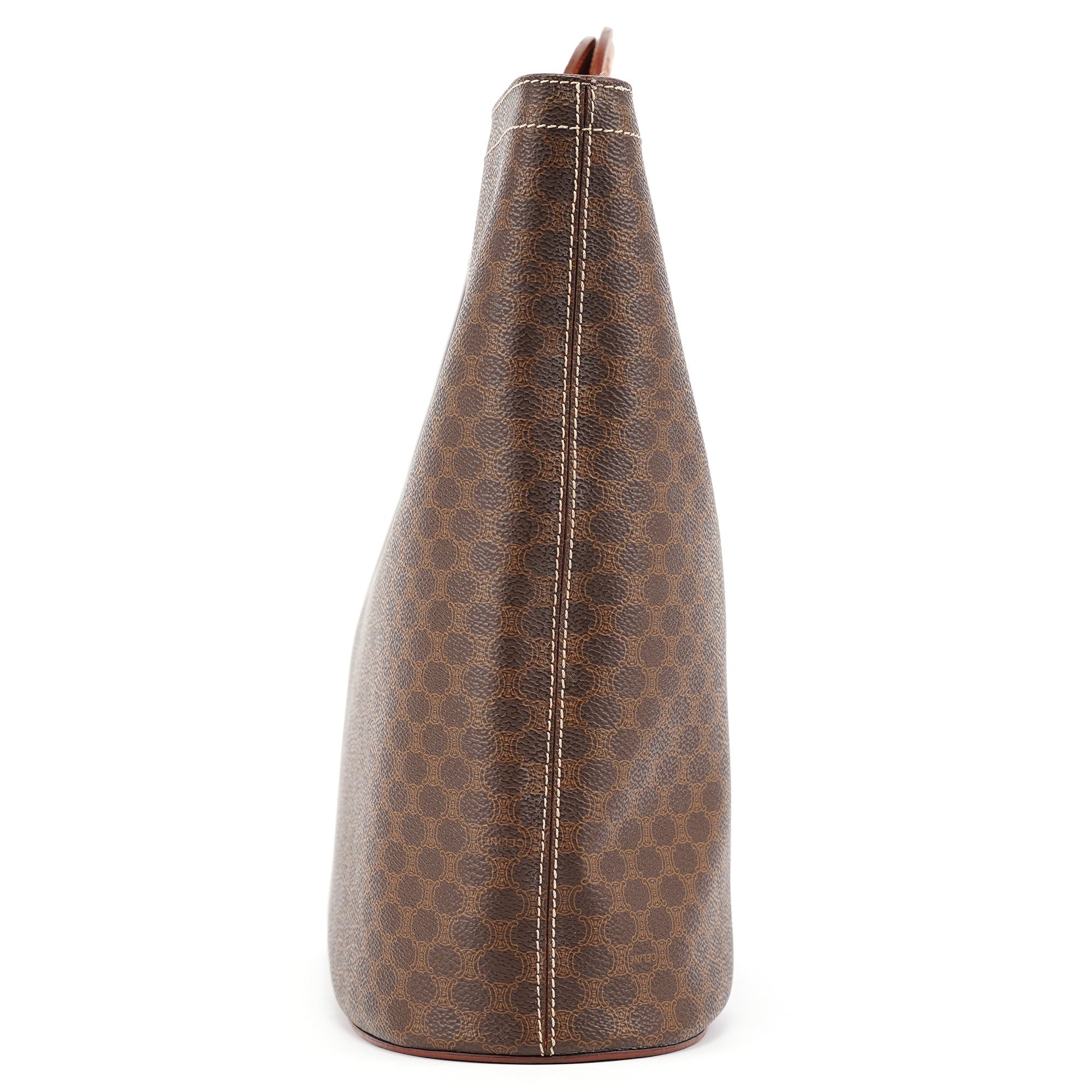 Brown Monogram Round Handle Bag