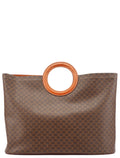 Brown Monogram Round Handle Bag