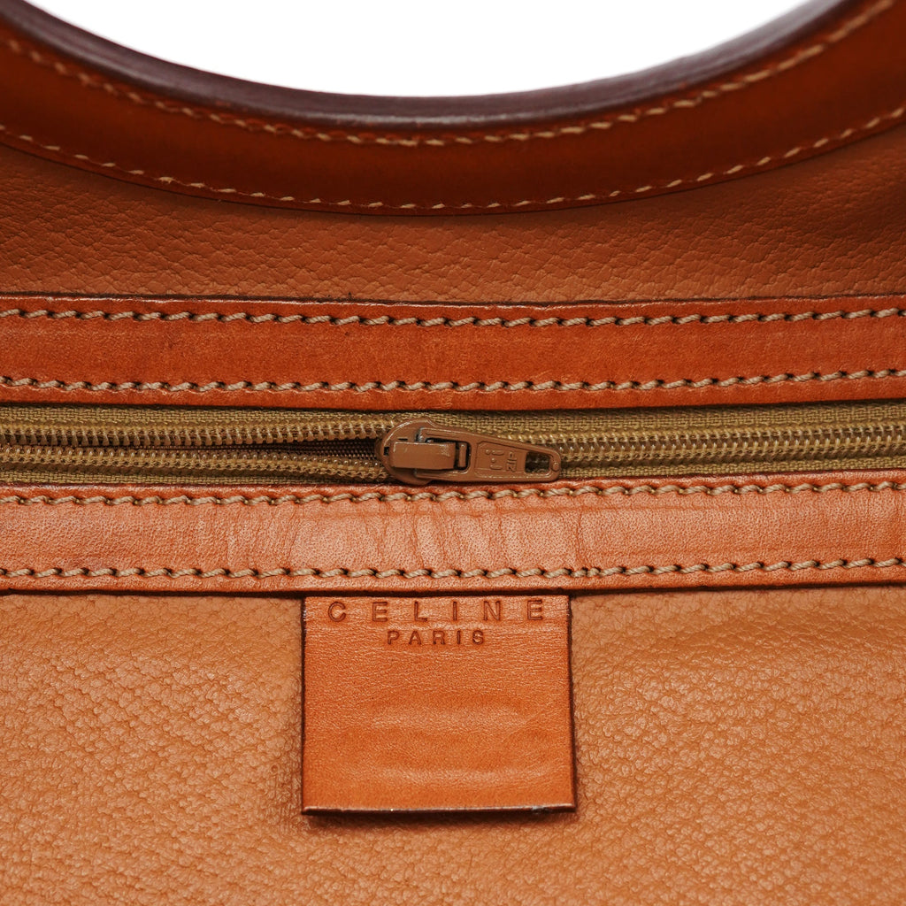 Brown Monogram Round Handle Bag