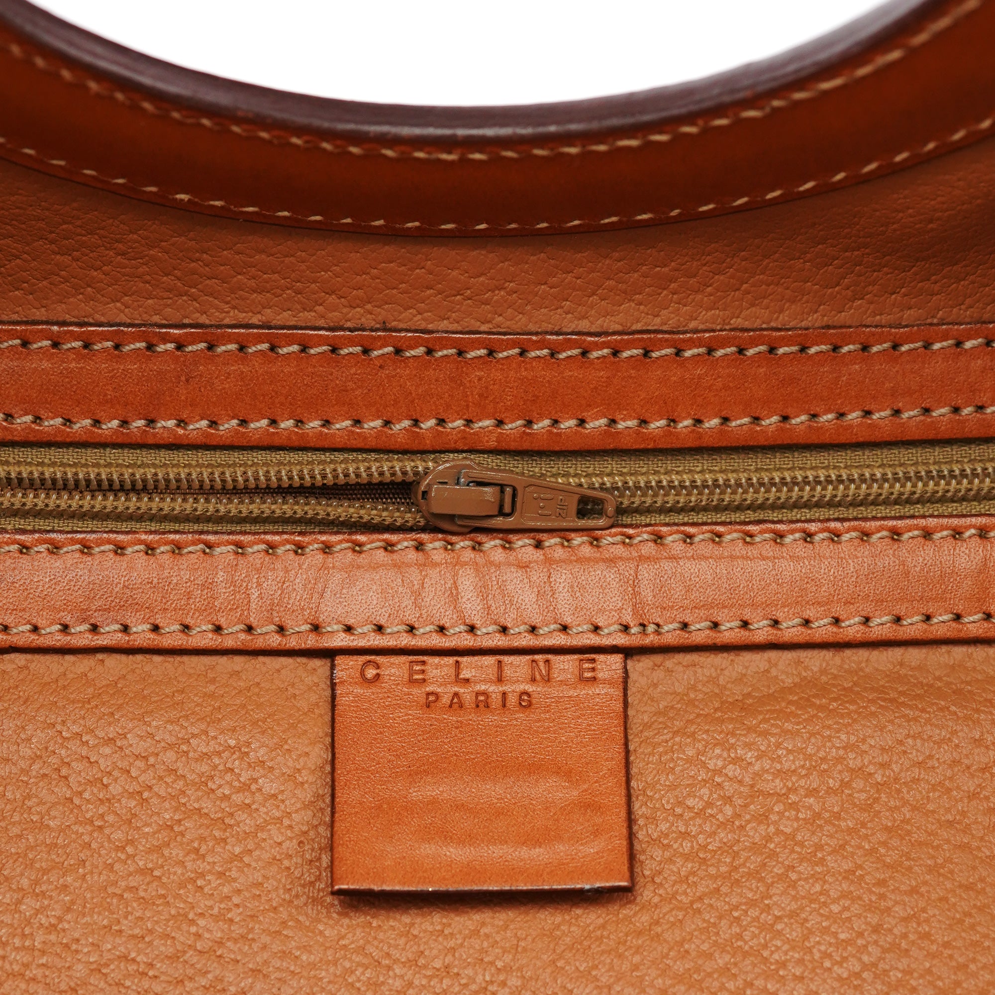 Brown Monogram Round Handle Bag