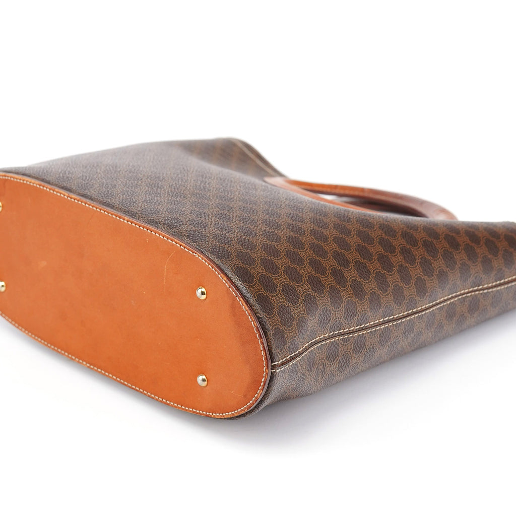 Brown Monogram Round Handle Bag