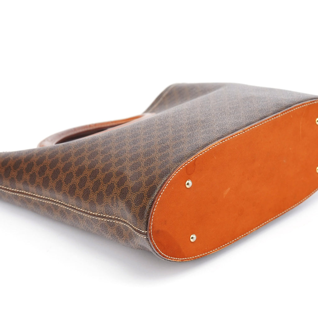 Brown Monogram Round Handle Bag