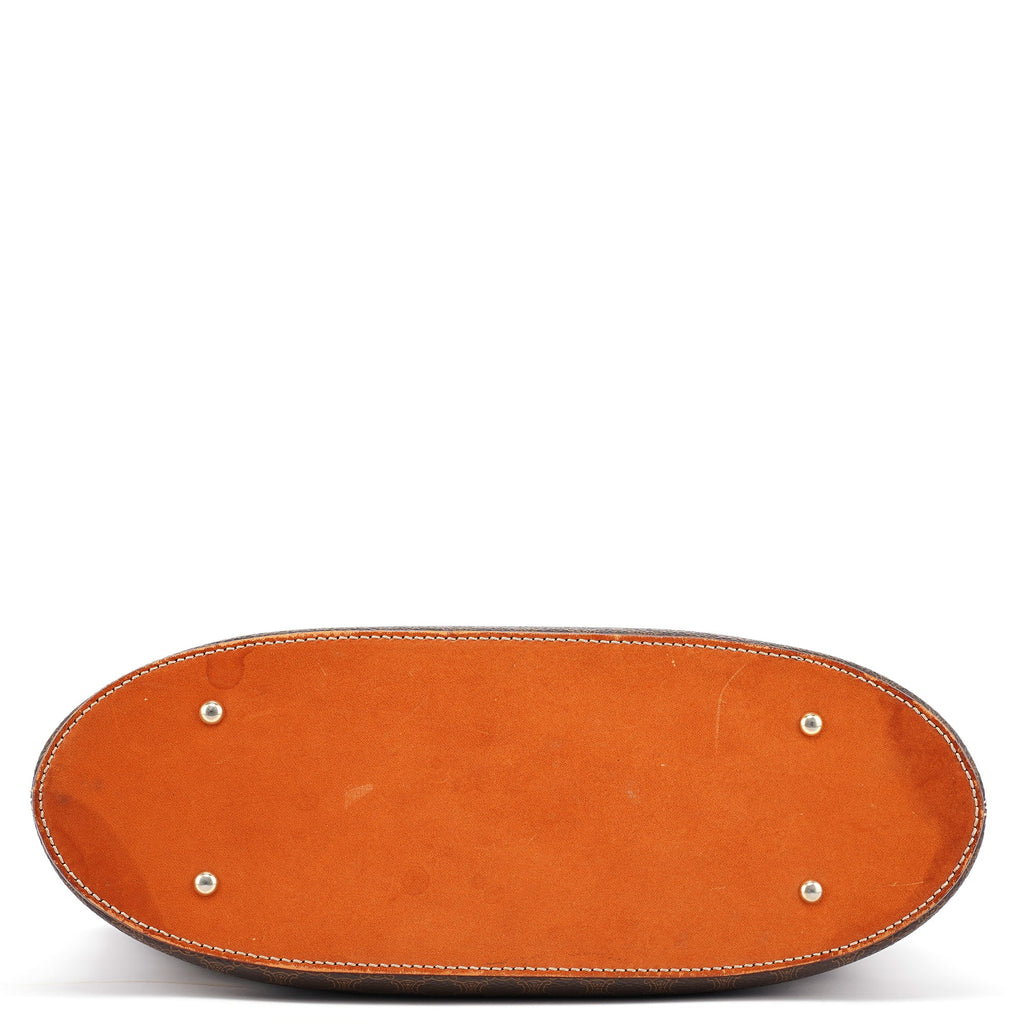 Brown Monogram Round Handle Bag
