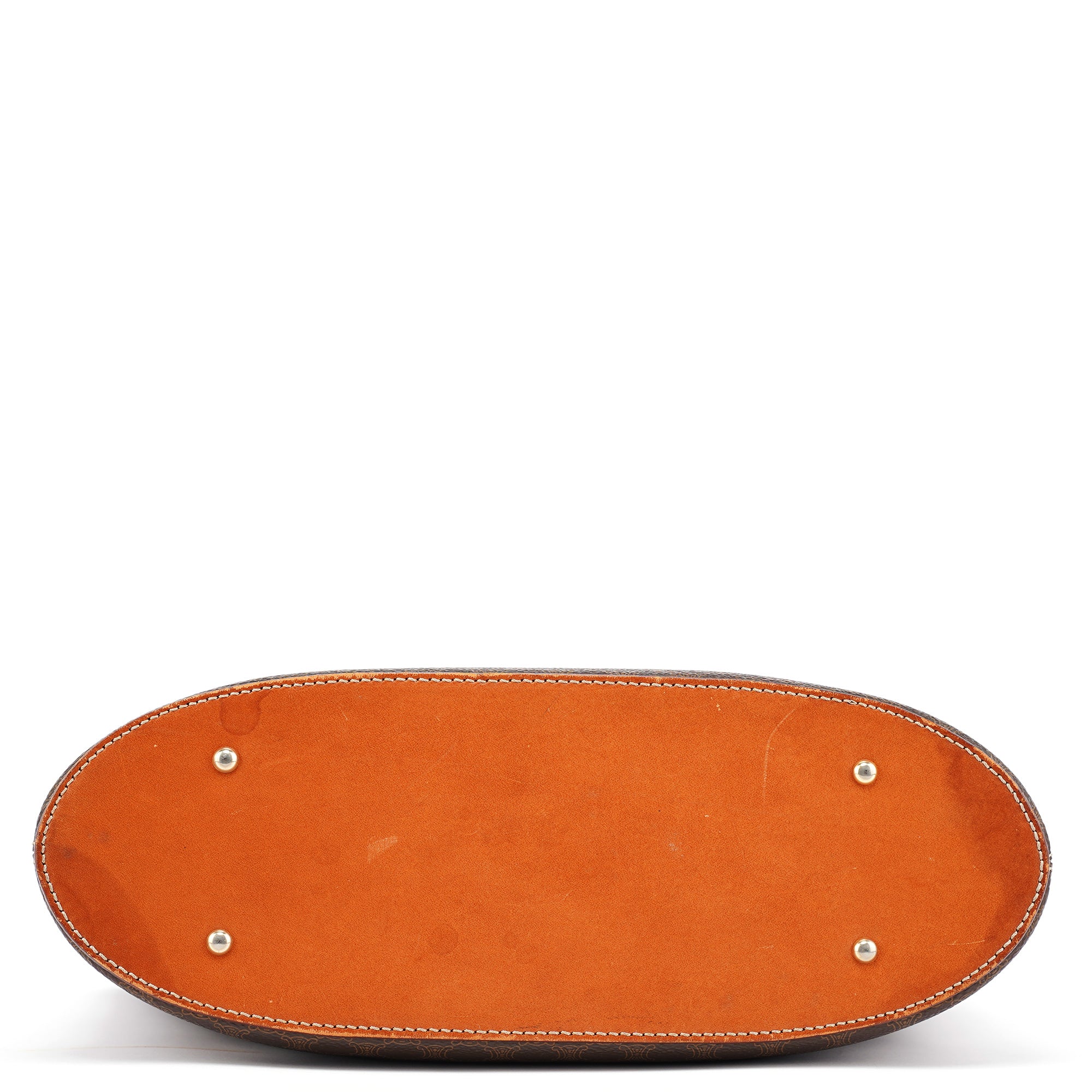 Brown Monogram Round Handle Bag