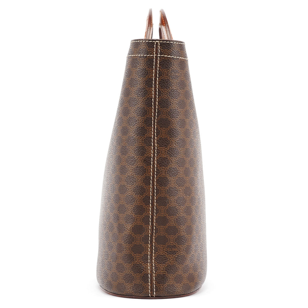 Brown Monogram Round Handle Bag
