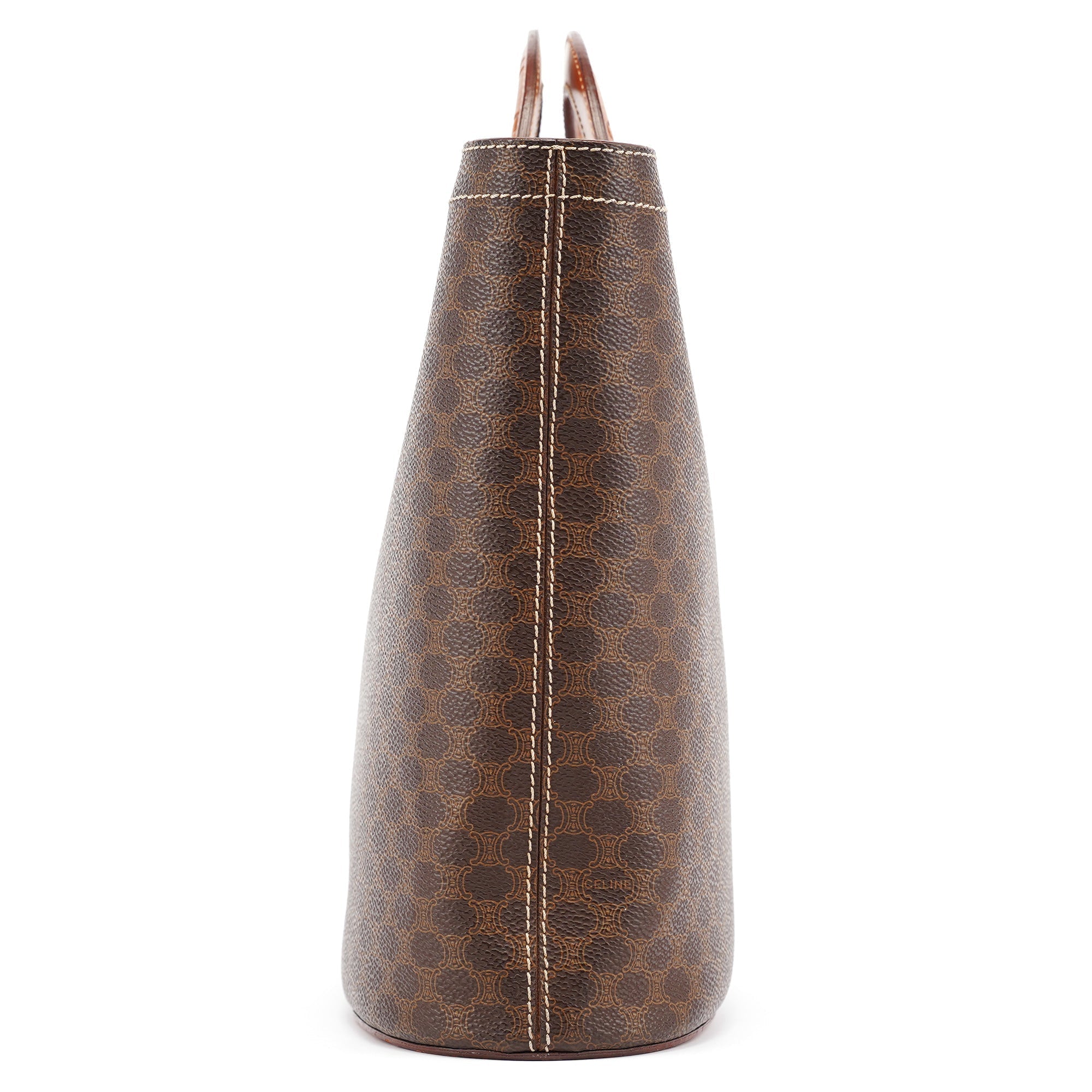 Brown Monogram Round Handle Bag
