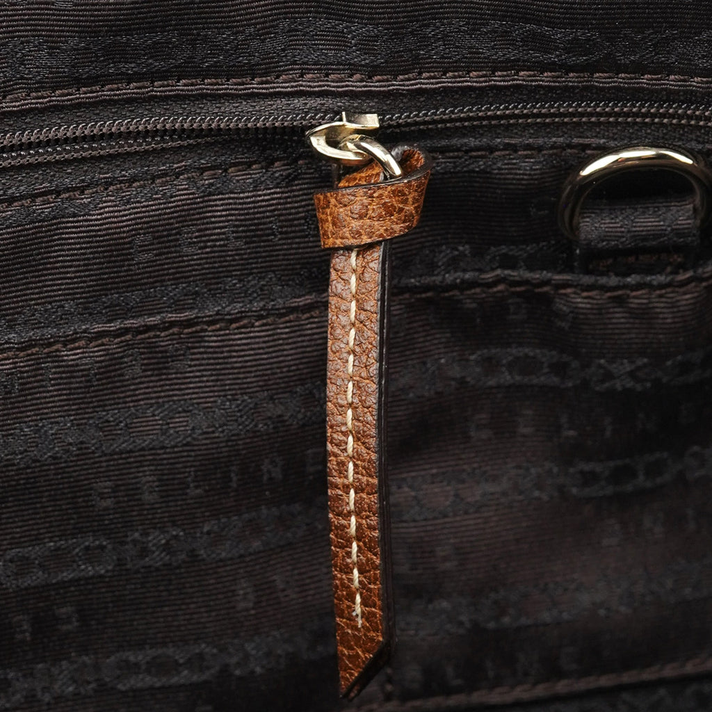 Brown Quilted Calfskin Bittersweet Bag