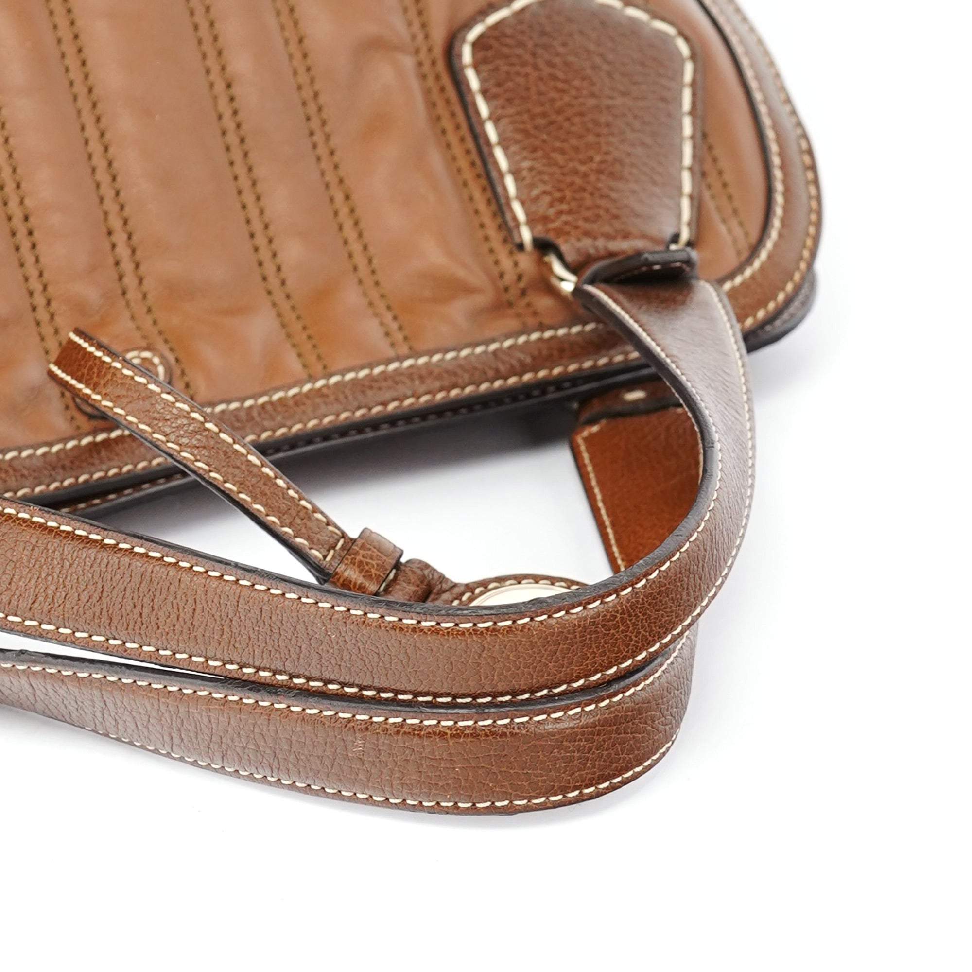 Brown Quilted Calfskin Bittersweet Bag