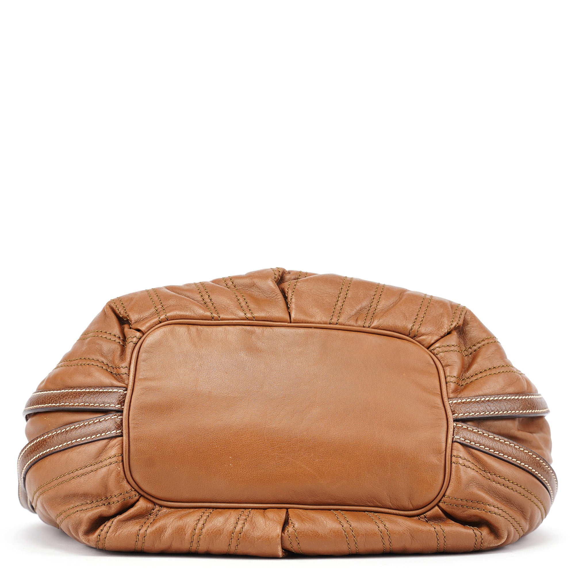 Brown Quilted Calfskin Bittersweet Bag
