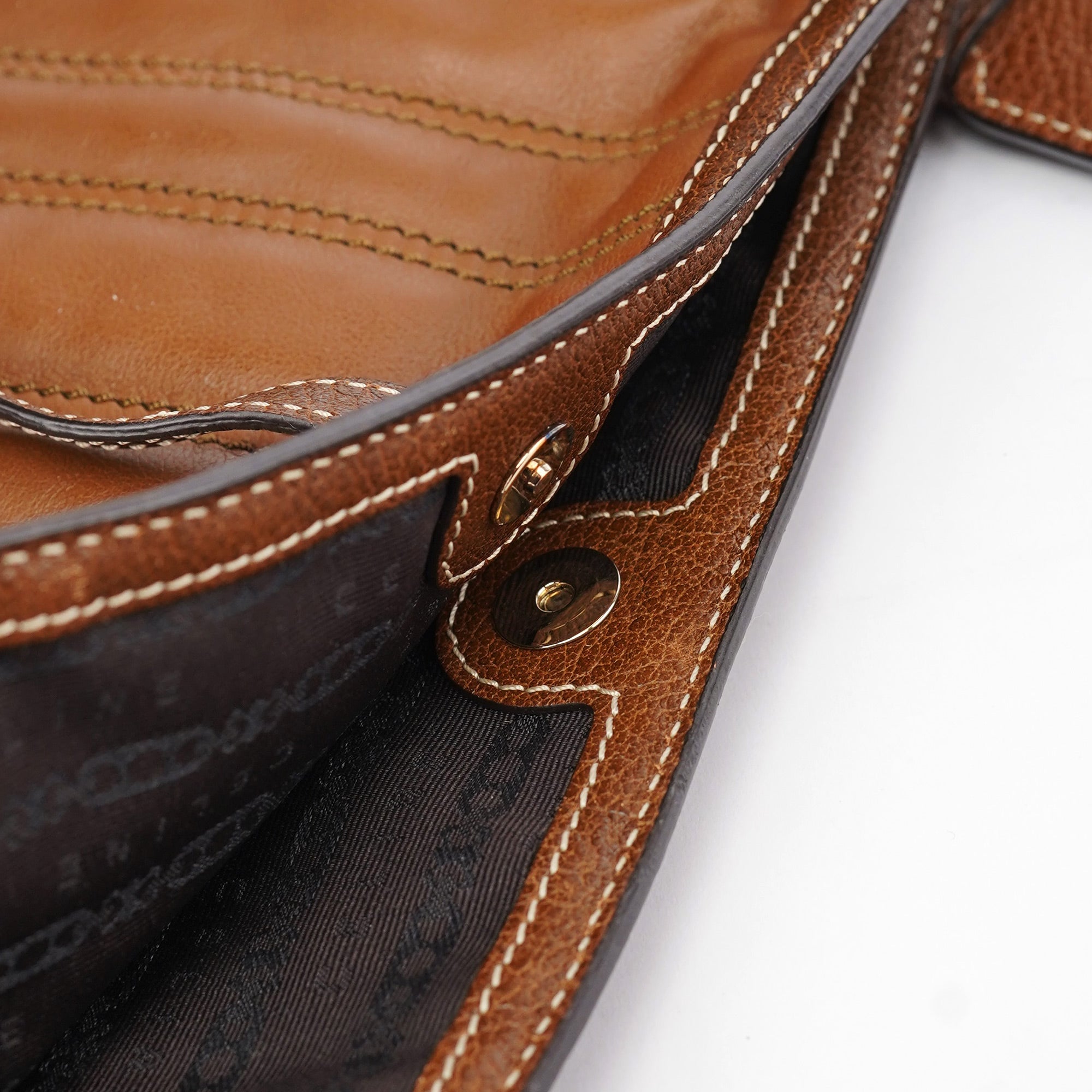 Brown Quilted Calfskin Bittersweet Bag