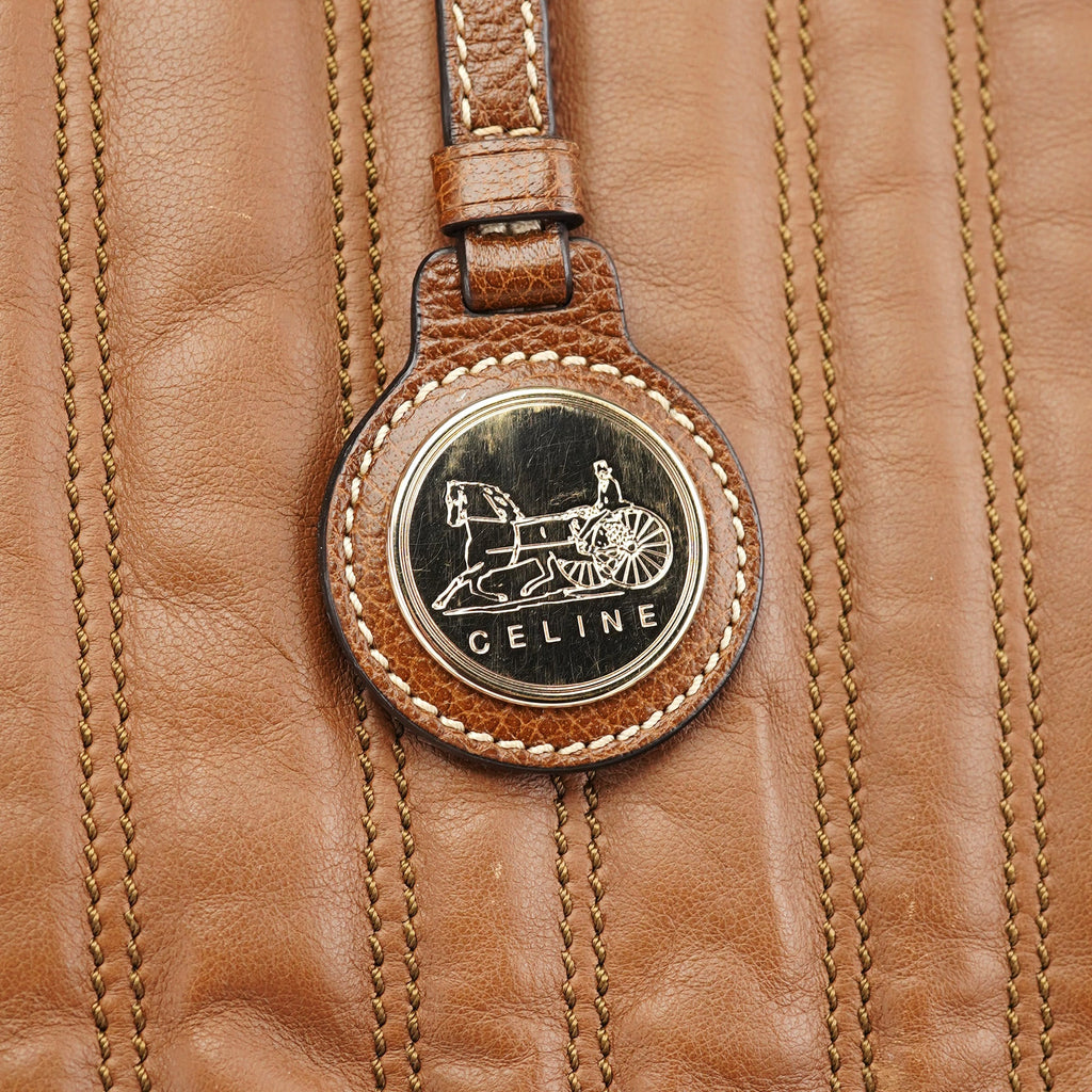 Brown Quilted Calfskin Bittersweet Bag