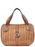 Brown Quilted Calfskin Bittersweet Bag