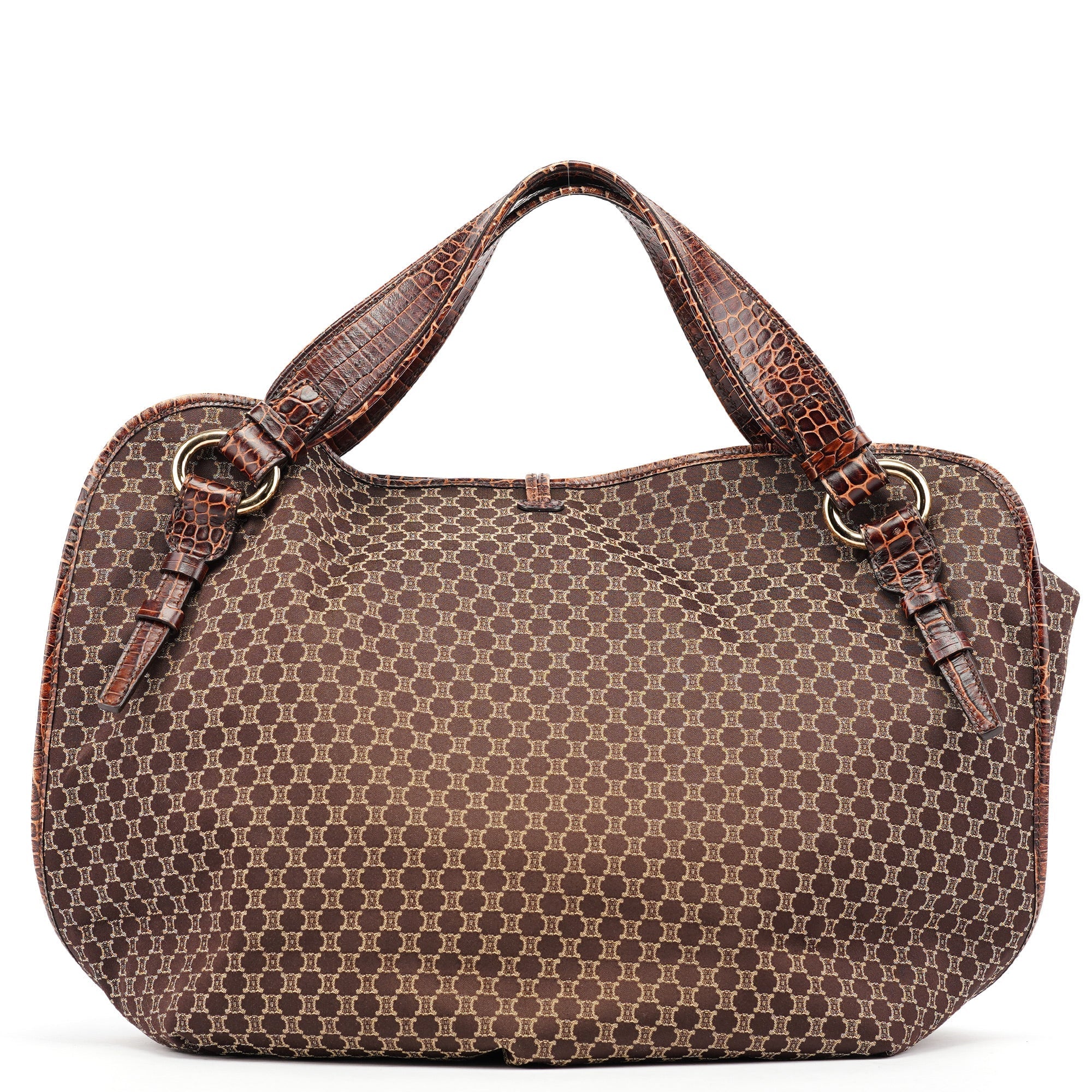 Brown Triomphe Bittersweet Shoulder Bag