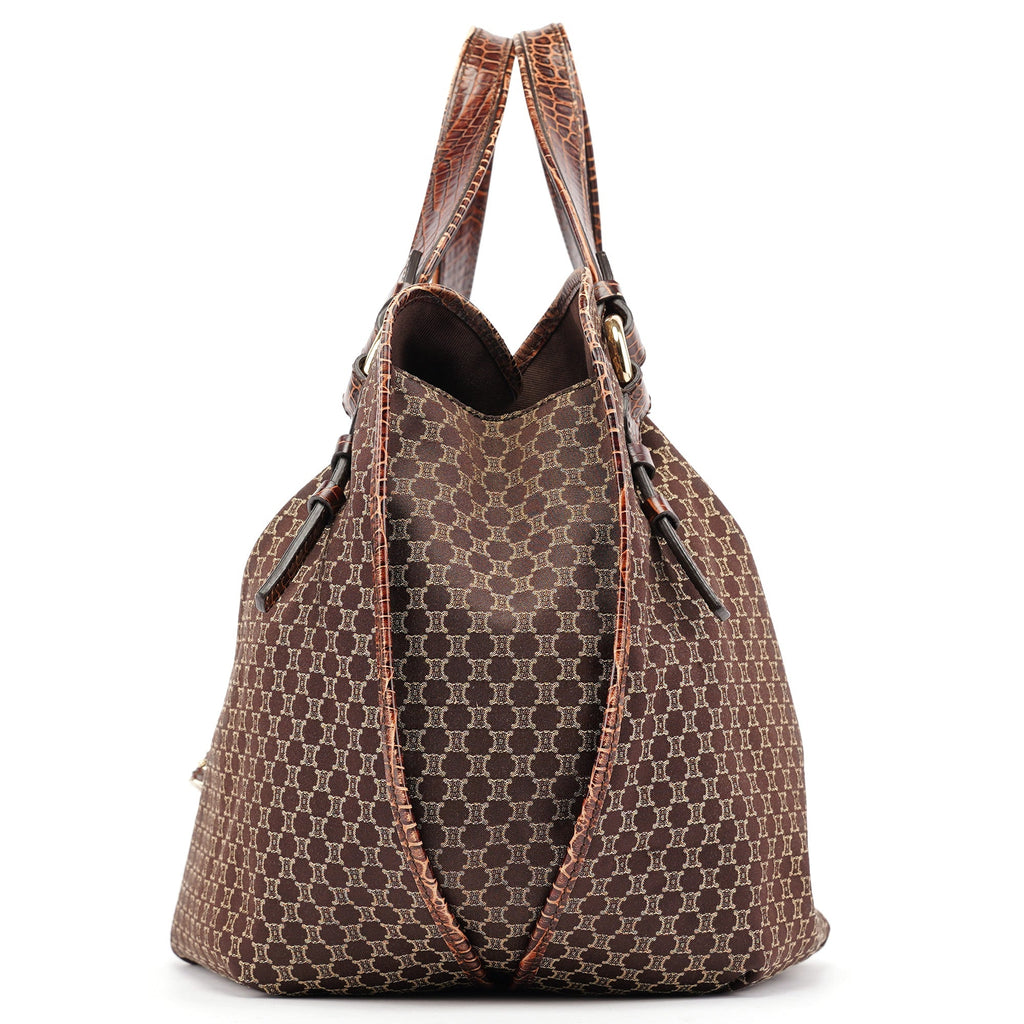 Brown Triomphe Bittersweet Shoulder Bag