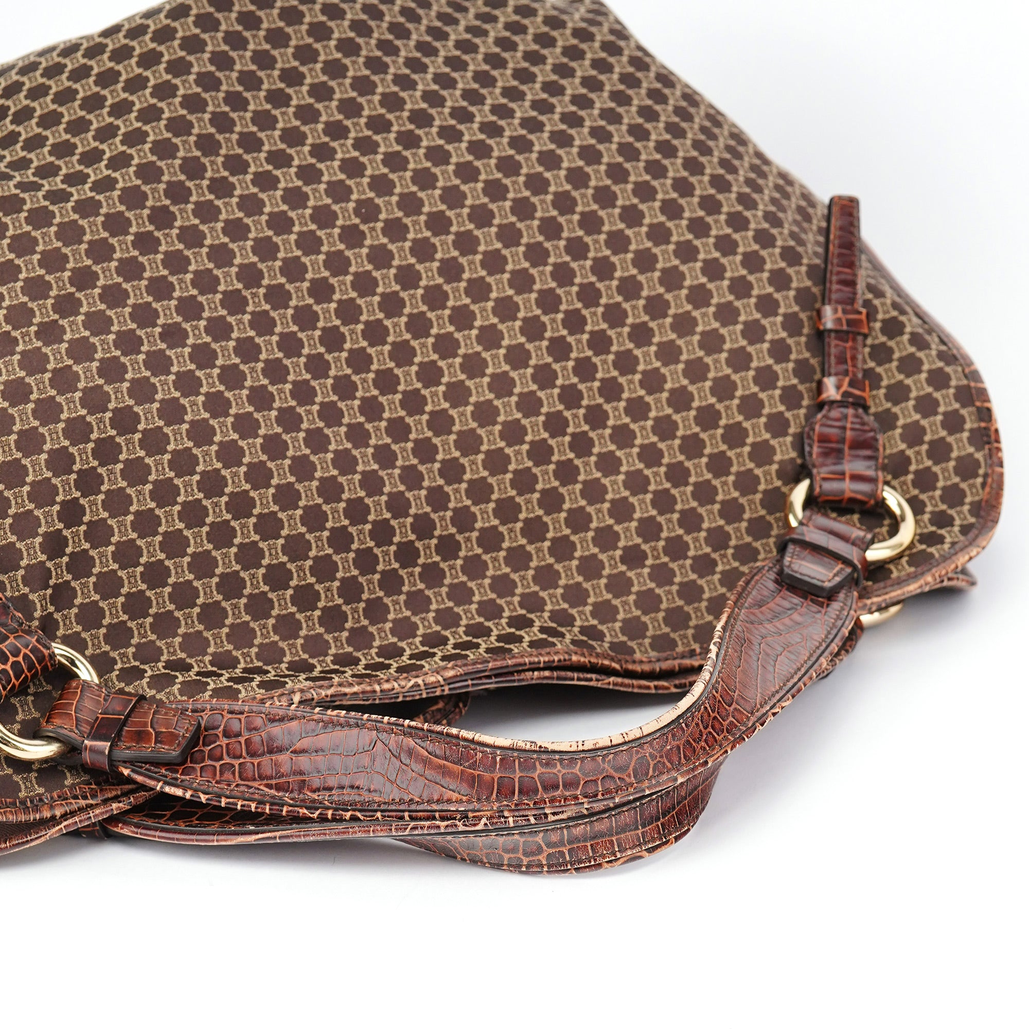 Brown Triomphe Bittersweet Shoulder Bag