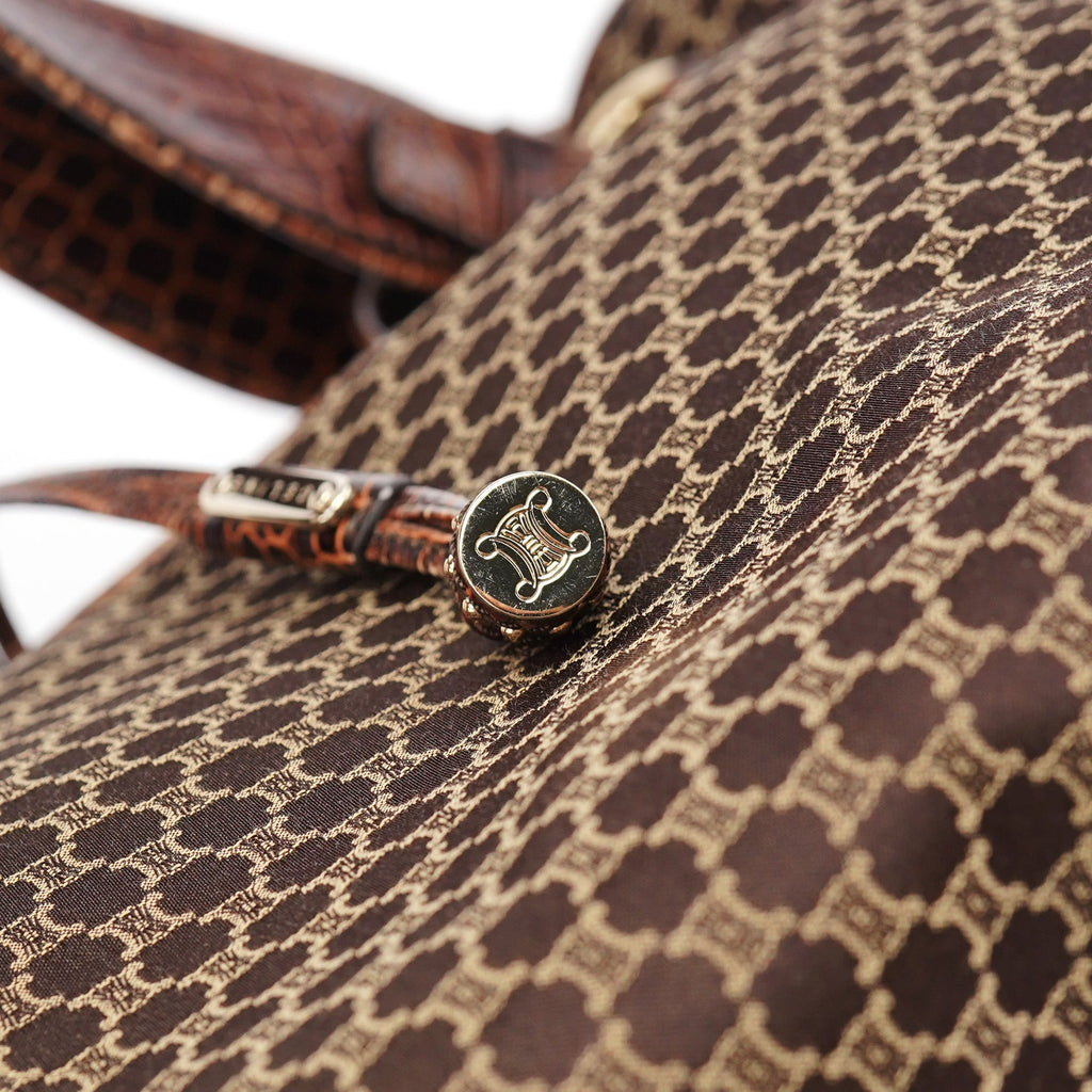 Brown Triomphe Bittersweet Shoulder Bag