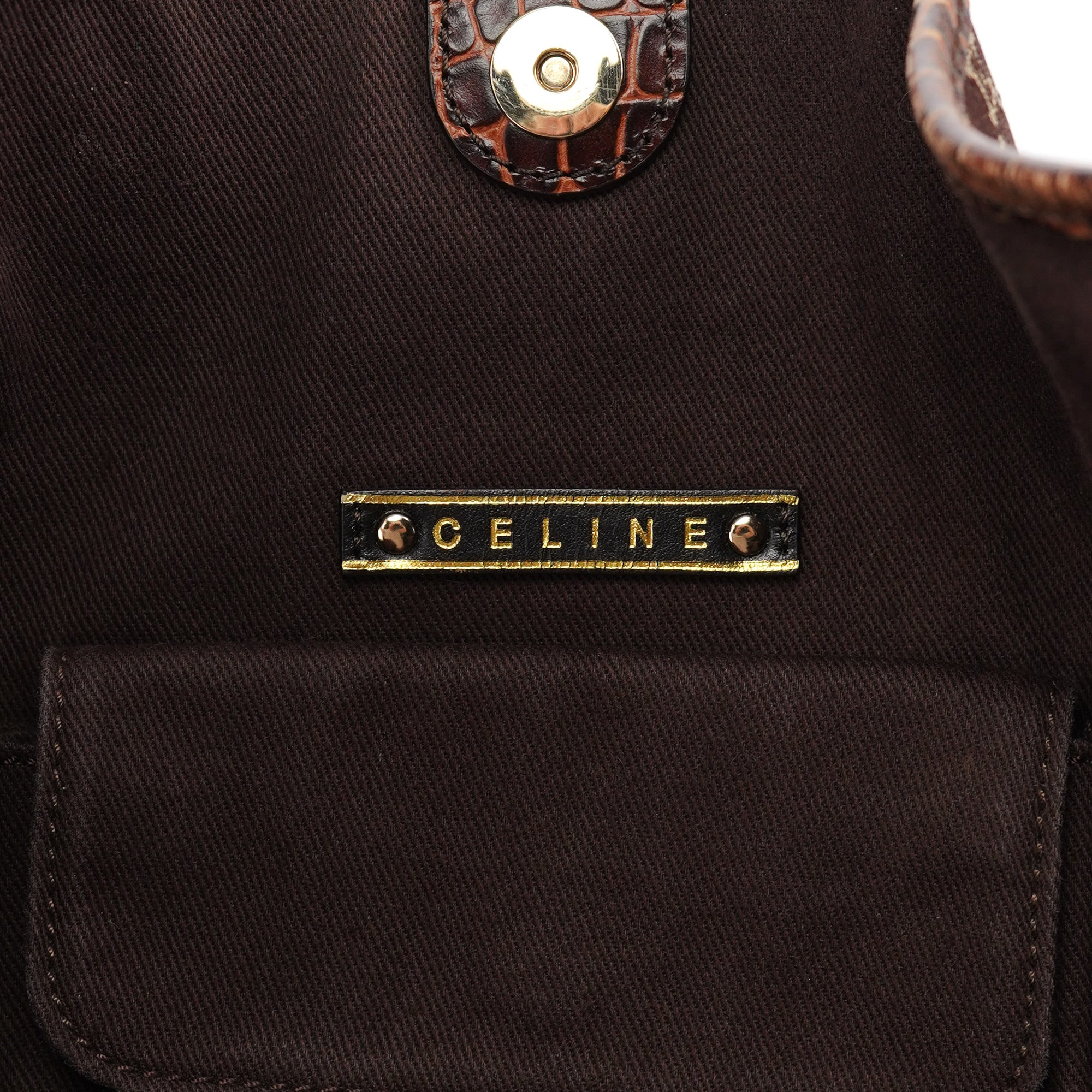 Brown Triomphe Bittersweet Shoulder Bag
