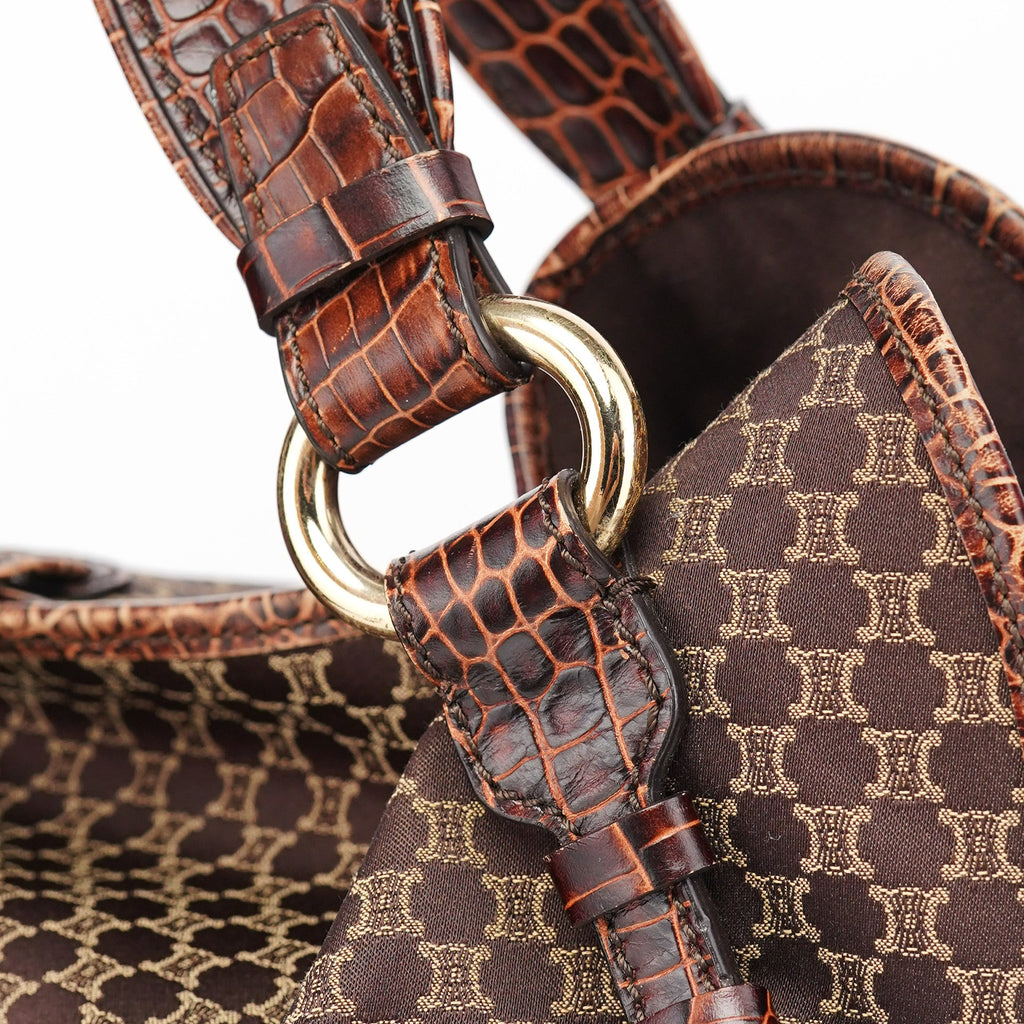 Brown Triomphe Bittersweet Shoulder Bag
