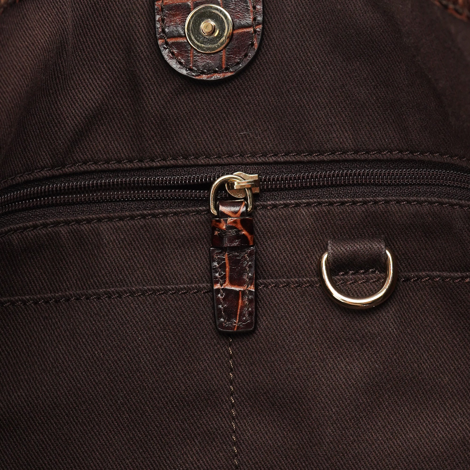 Brown Triomphe Bittersweet Shoulder Bag