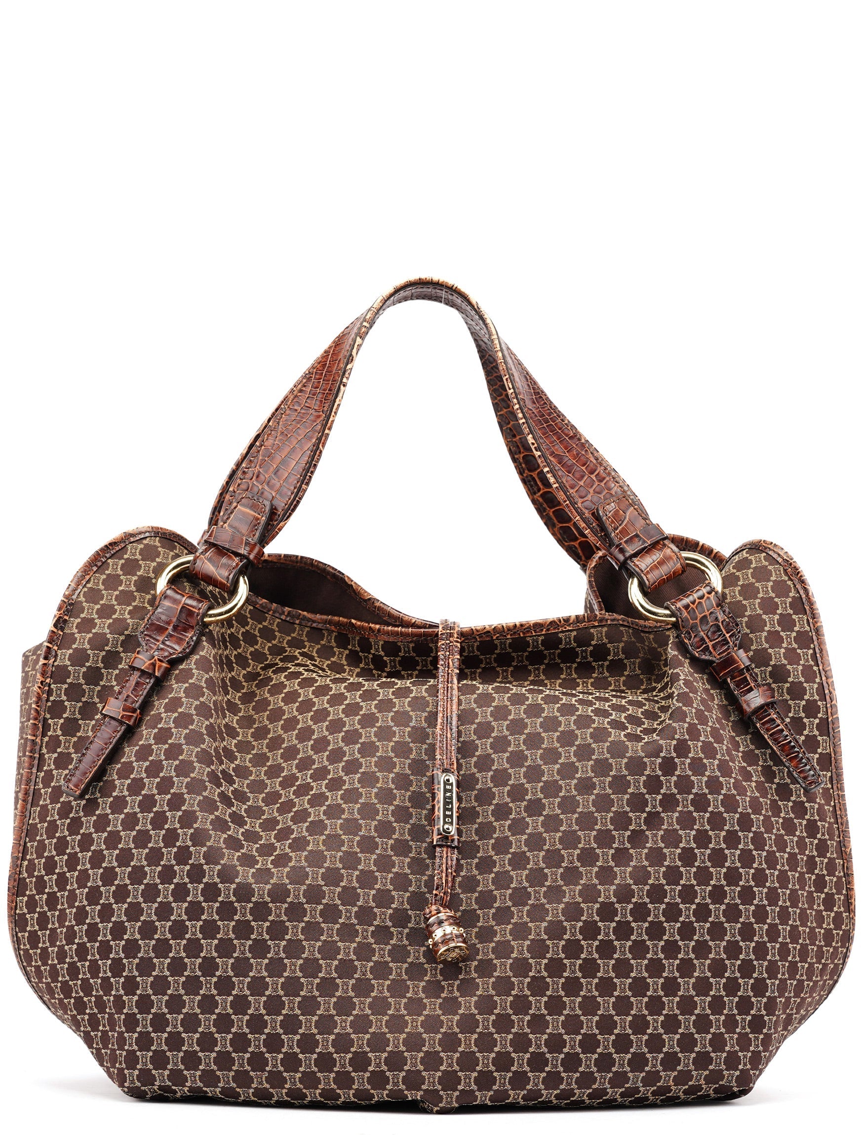 Brown Triomphe Bittersweet Shoulder Bag