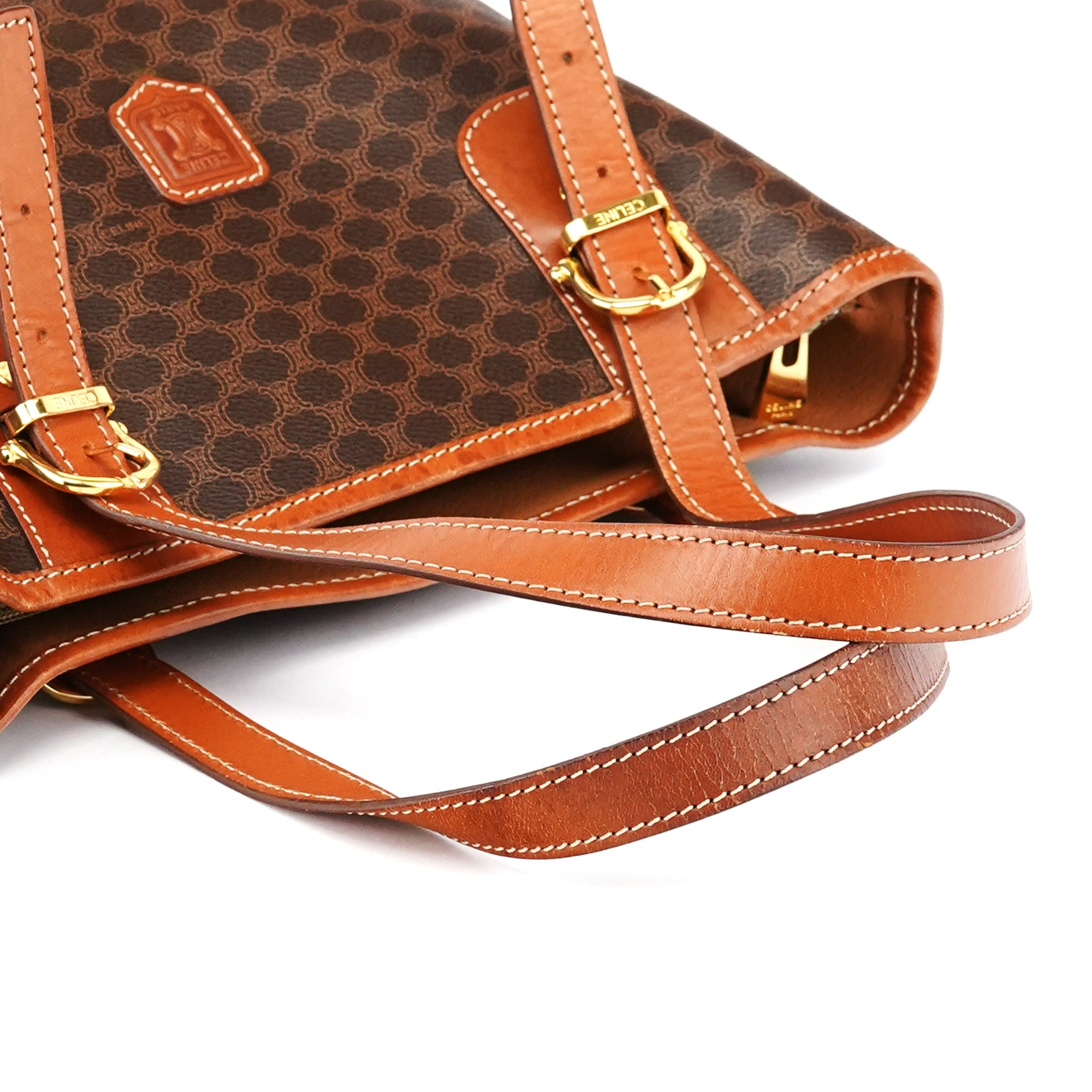 Brown Triumphe Monogram Tote Bag