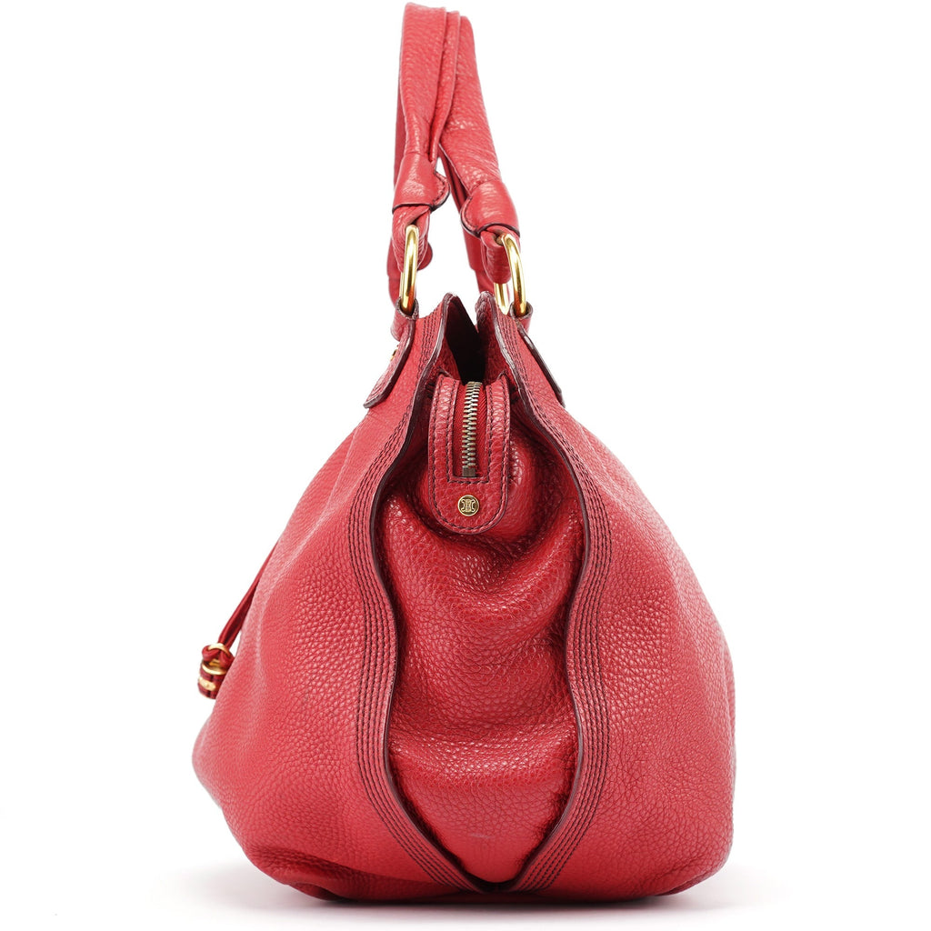 Burgundy Leather Bittersweet Shoulder Bag