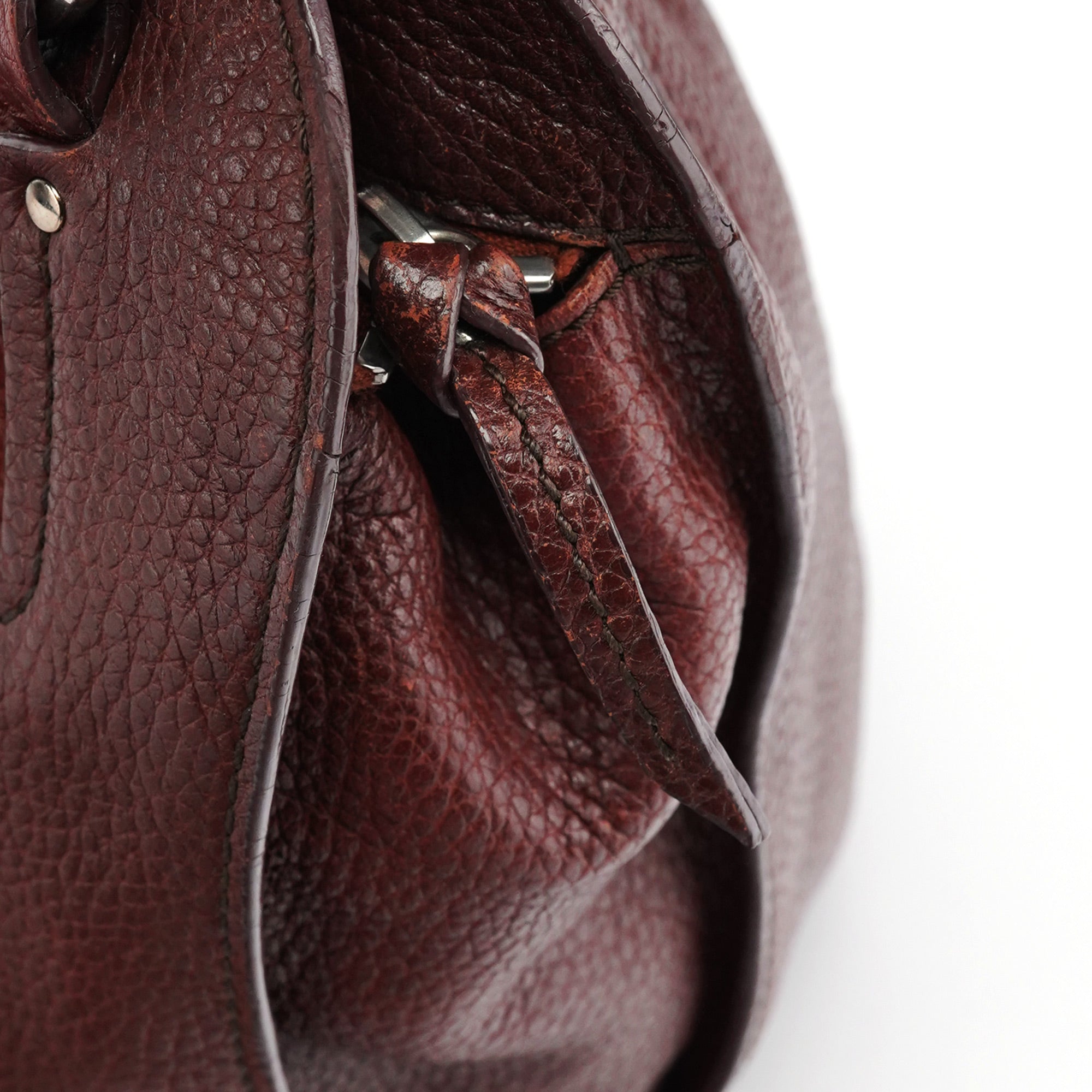 Burgundy Leather Bittersweet Shoulder Bag
