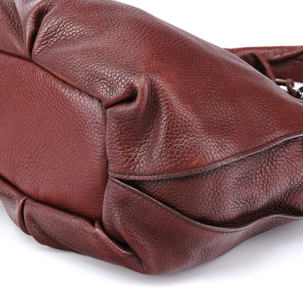 Burgundy Leather Bittersweet Shoulder Bag