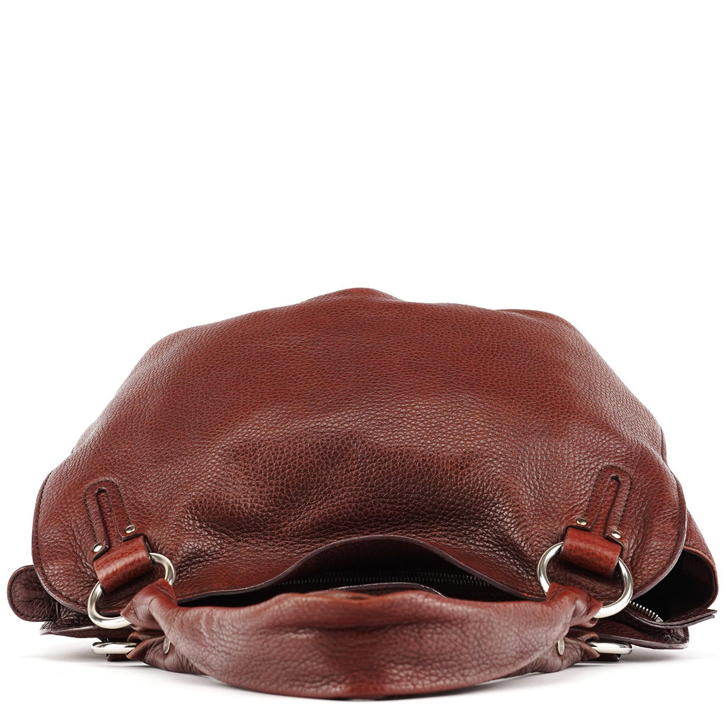 Burgundy Leather Bittersweet Shoulder Bag