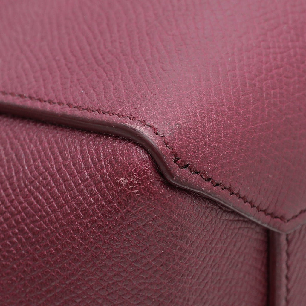 Celine Burgundy Micro Belt Bag