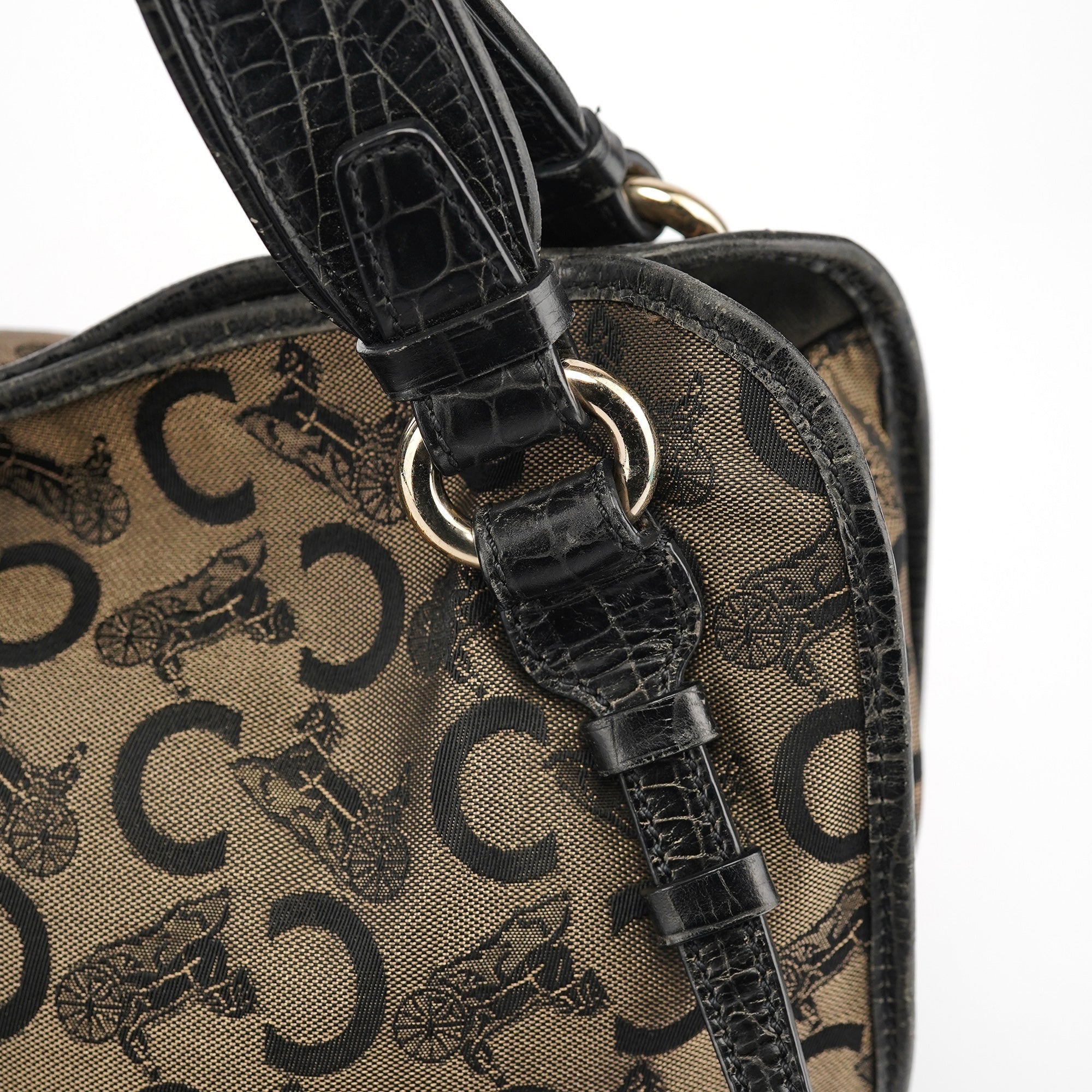 C Monogram Leather Bittersweet Bag