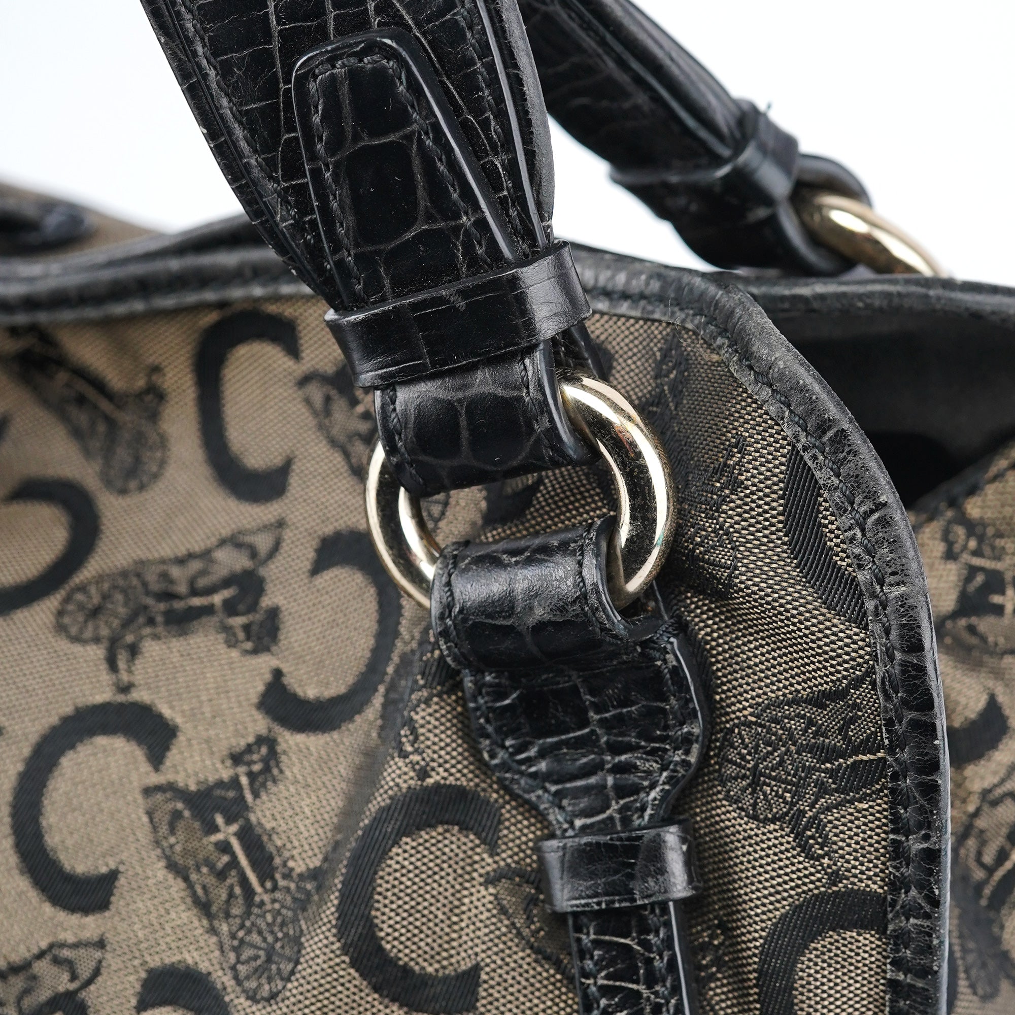 C Monogram Leather Bittersweet Bag