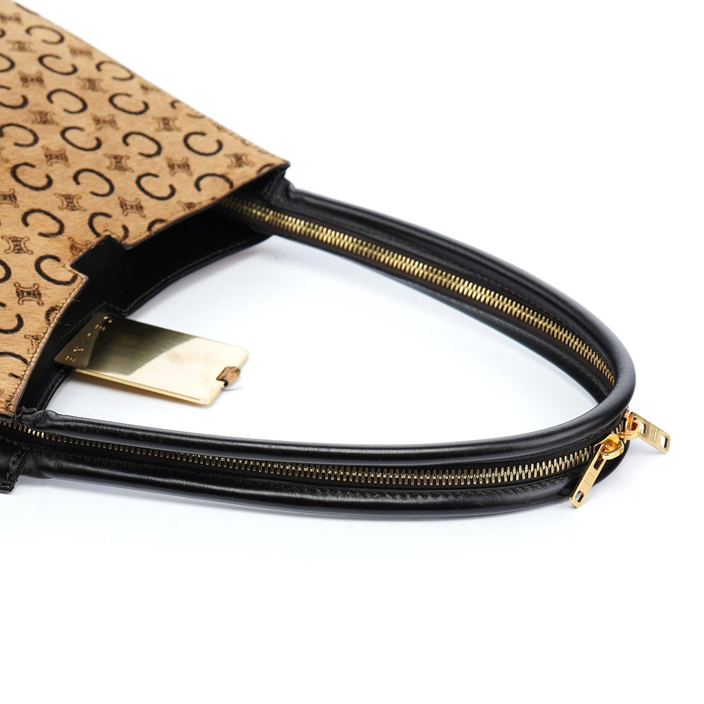 Camel Pony Hair Macadam Tote Bag