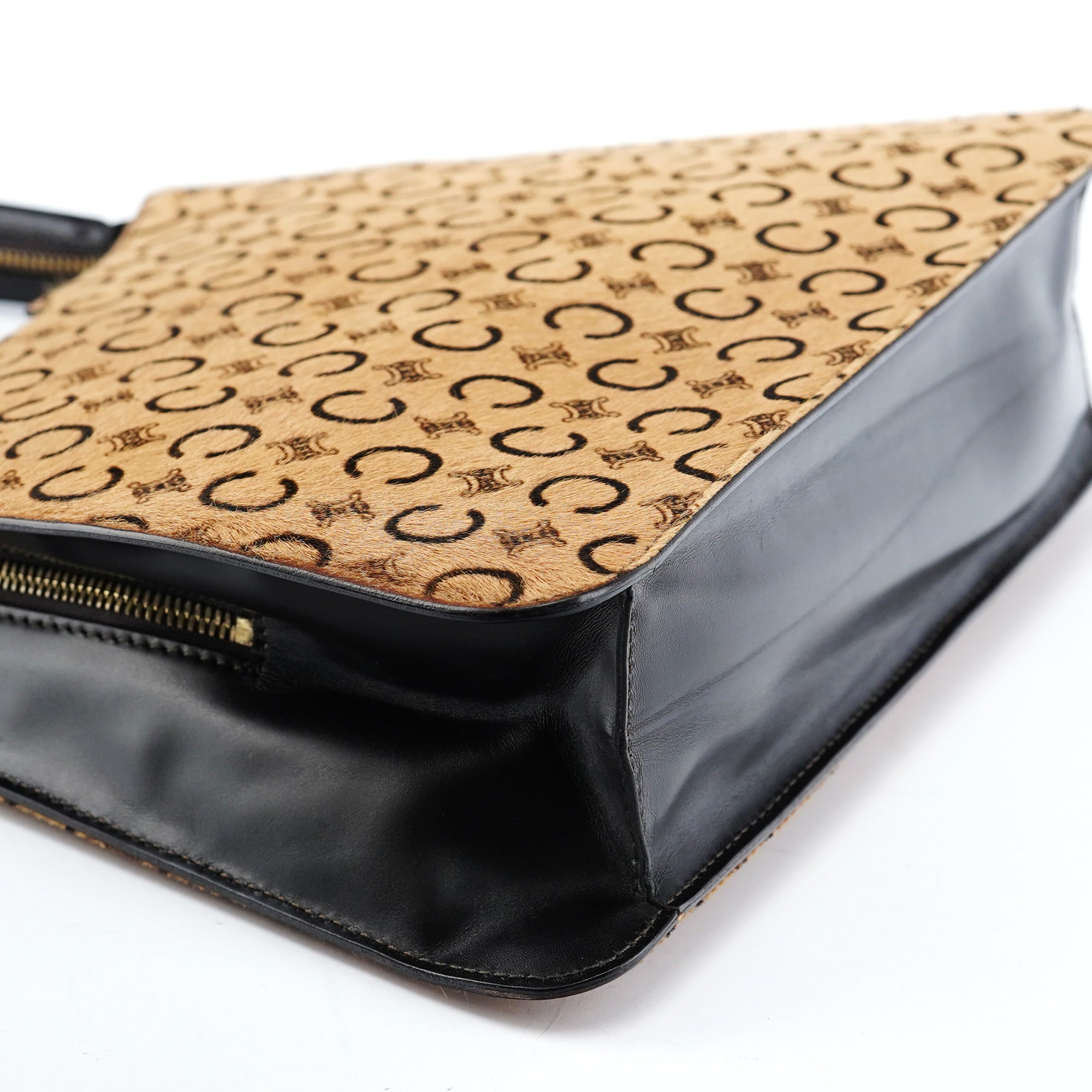 Camel Pony Hair Macadam Tote Bag